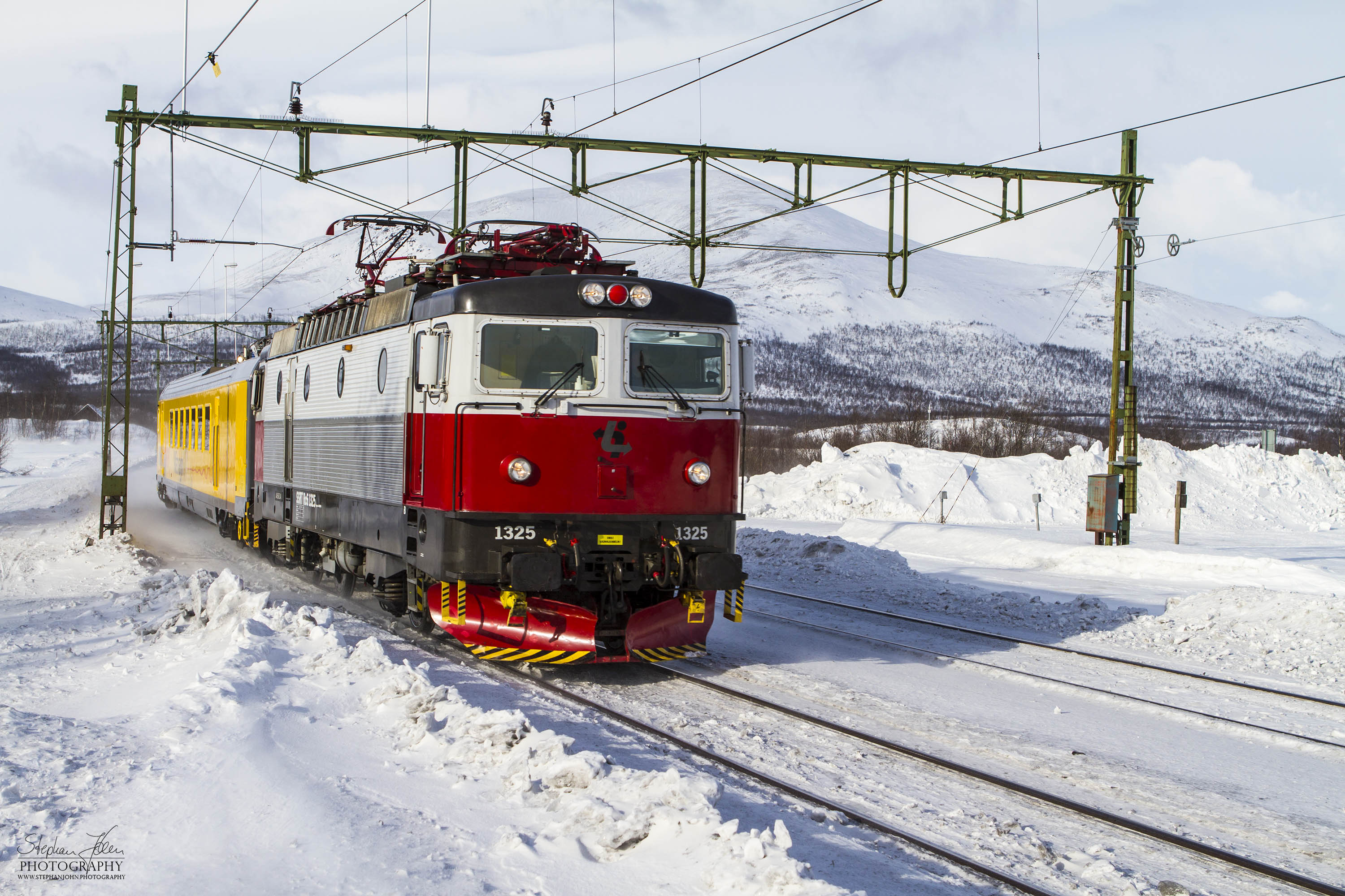 Messzug 72681 am 22.03.2013 von Riksgränsen nach Kiruna