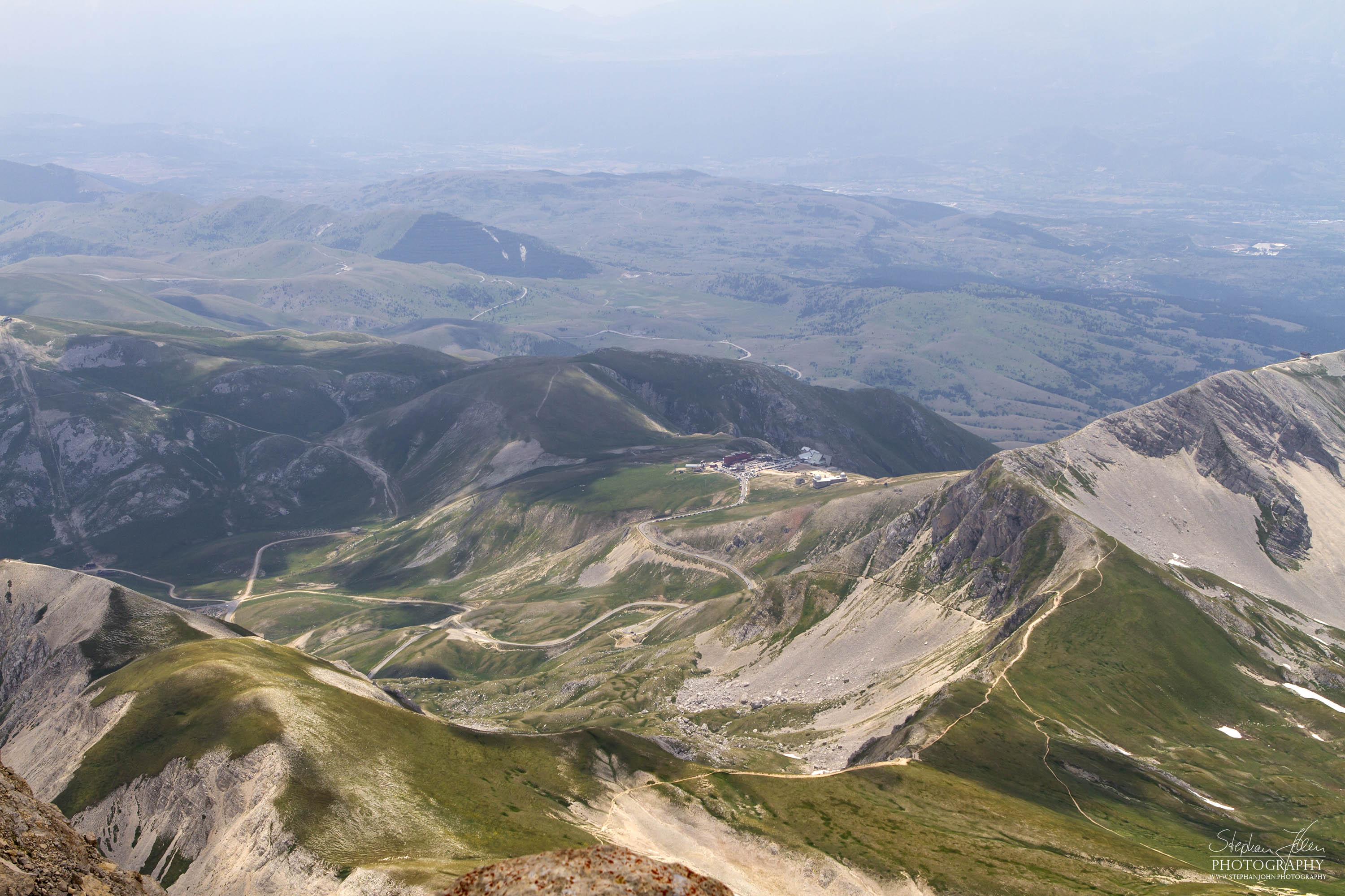 View from Gran Sasso to Campo Imperatore