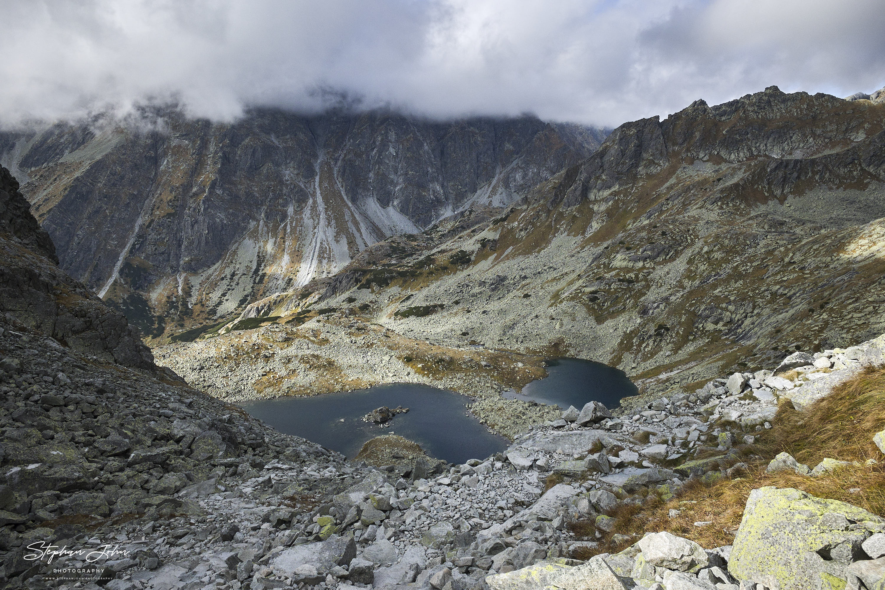 Auf dem Weg zum Rysy - Blick auf den kleinen und großen Froschsee