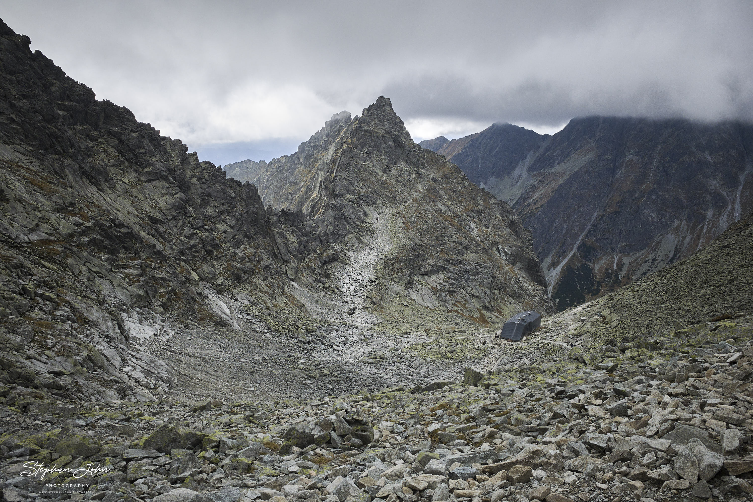 Blick auf die Rysy-Hütte