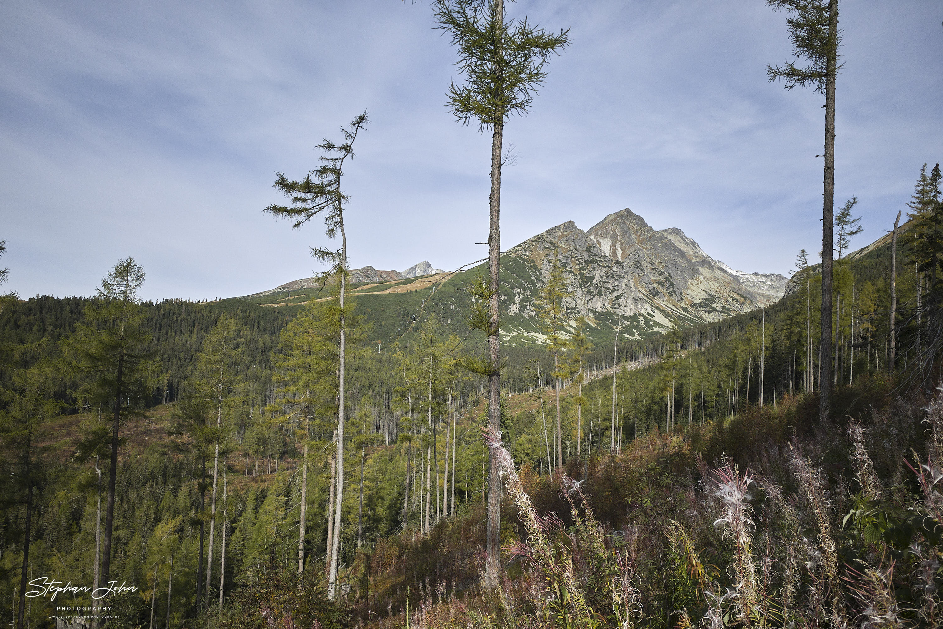 Blick auf den  Predné Solisko