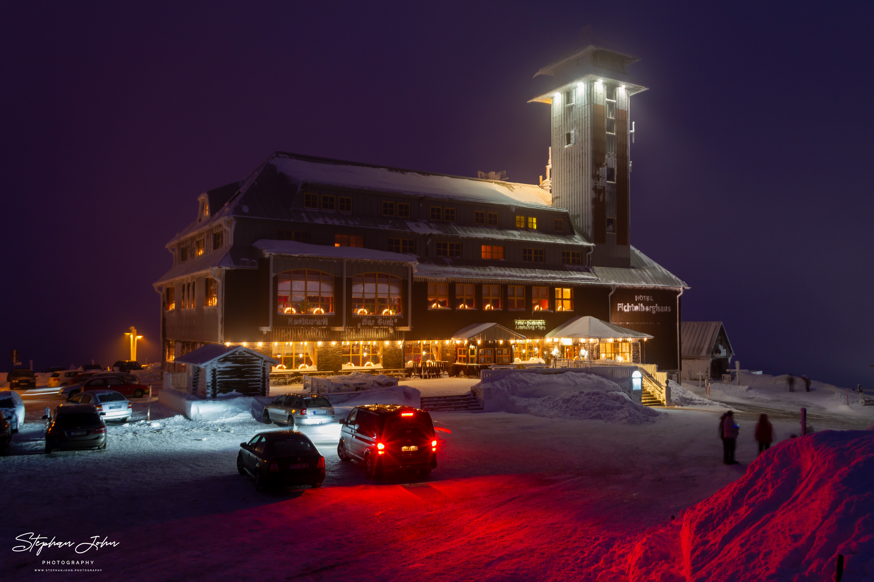 Das Fichtelberghaus im Winter