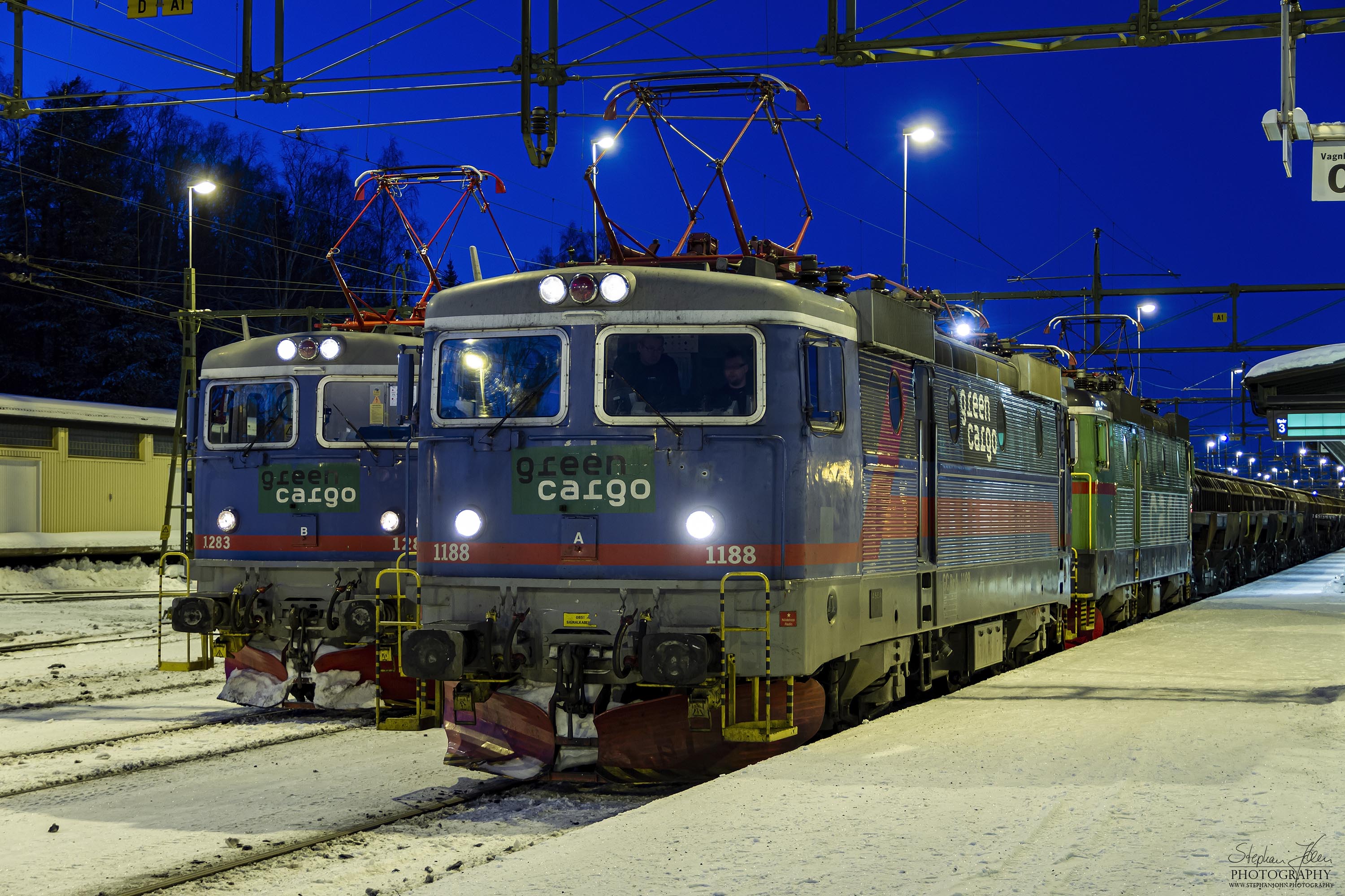 <p>Lokführerwechsel bei Green Cargo in Vännäs</p>