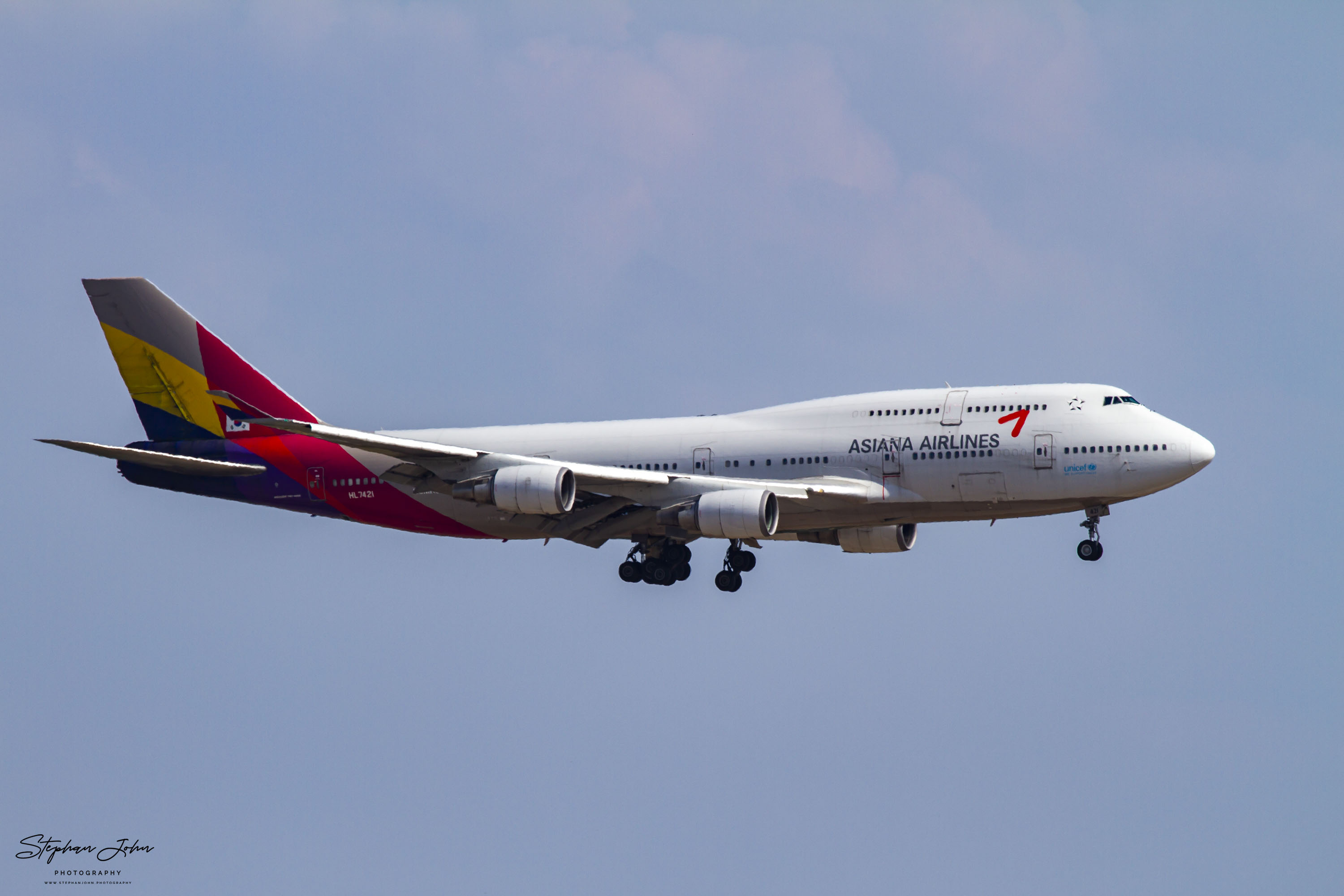 Boeing 747-400(F) der Asiana Airlines