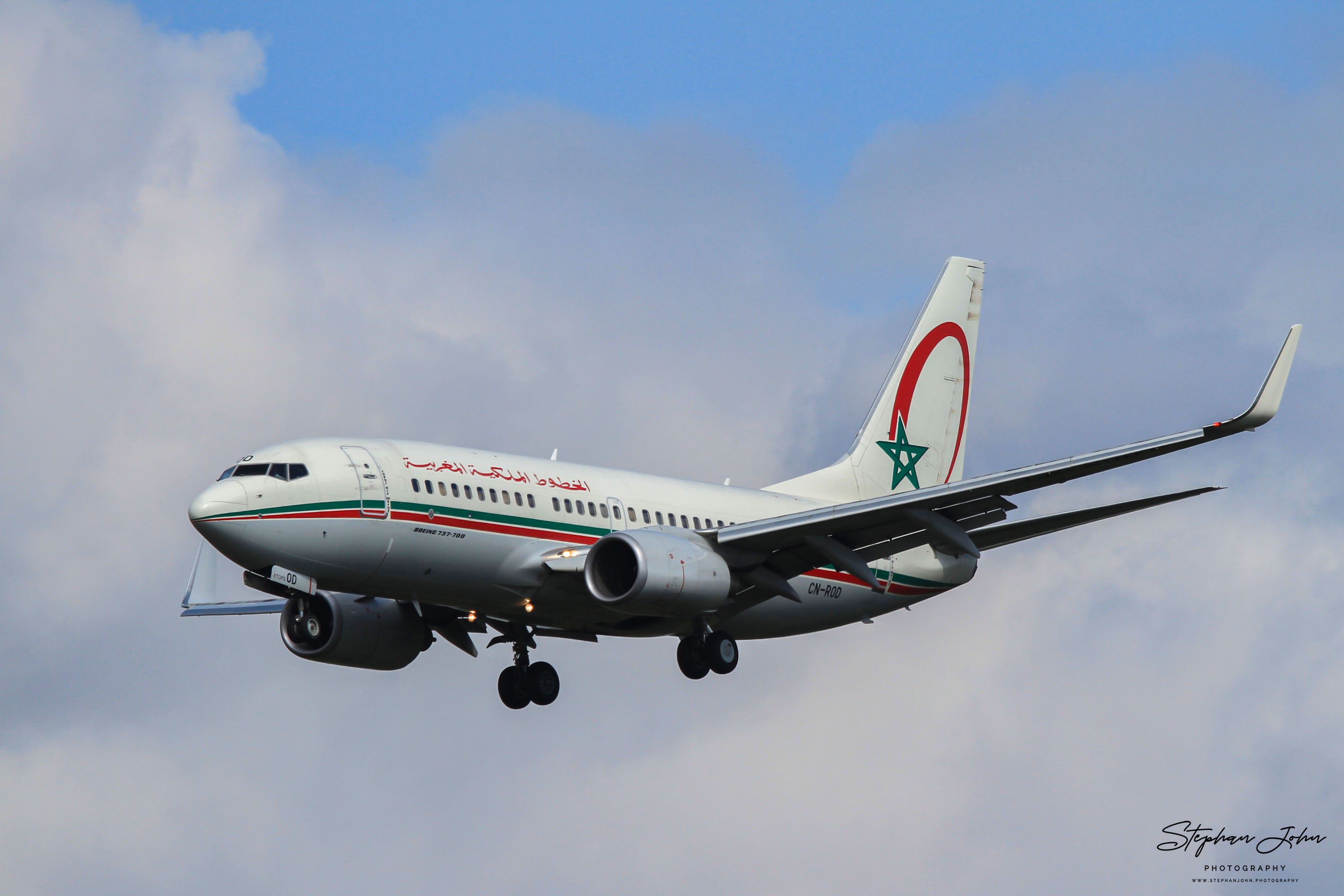 Boeing B737-7B6 (B737) der Royal Air Maroc. Erstflug war Juni 2006