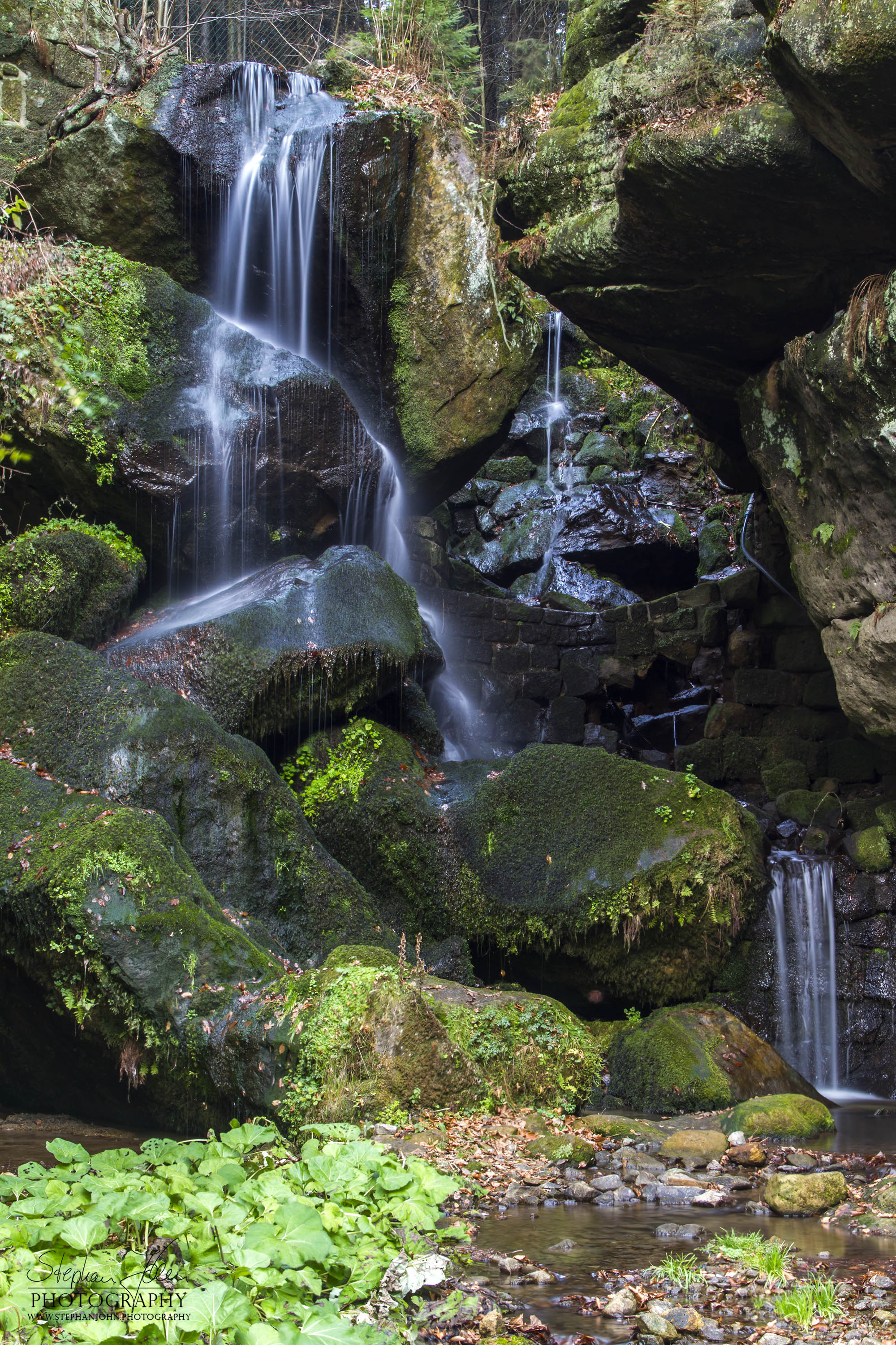 <p>Lichtenhainer Wasserfall im Kirnitzschtal der Sächsischen Schweiz</p>