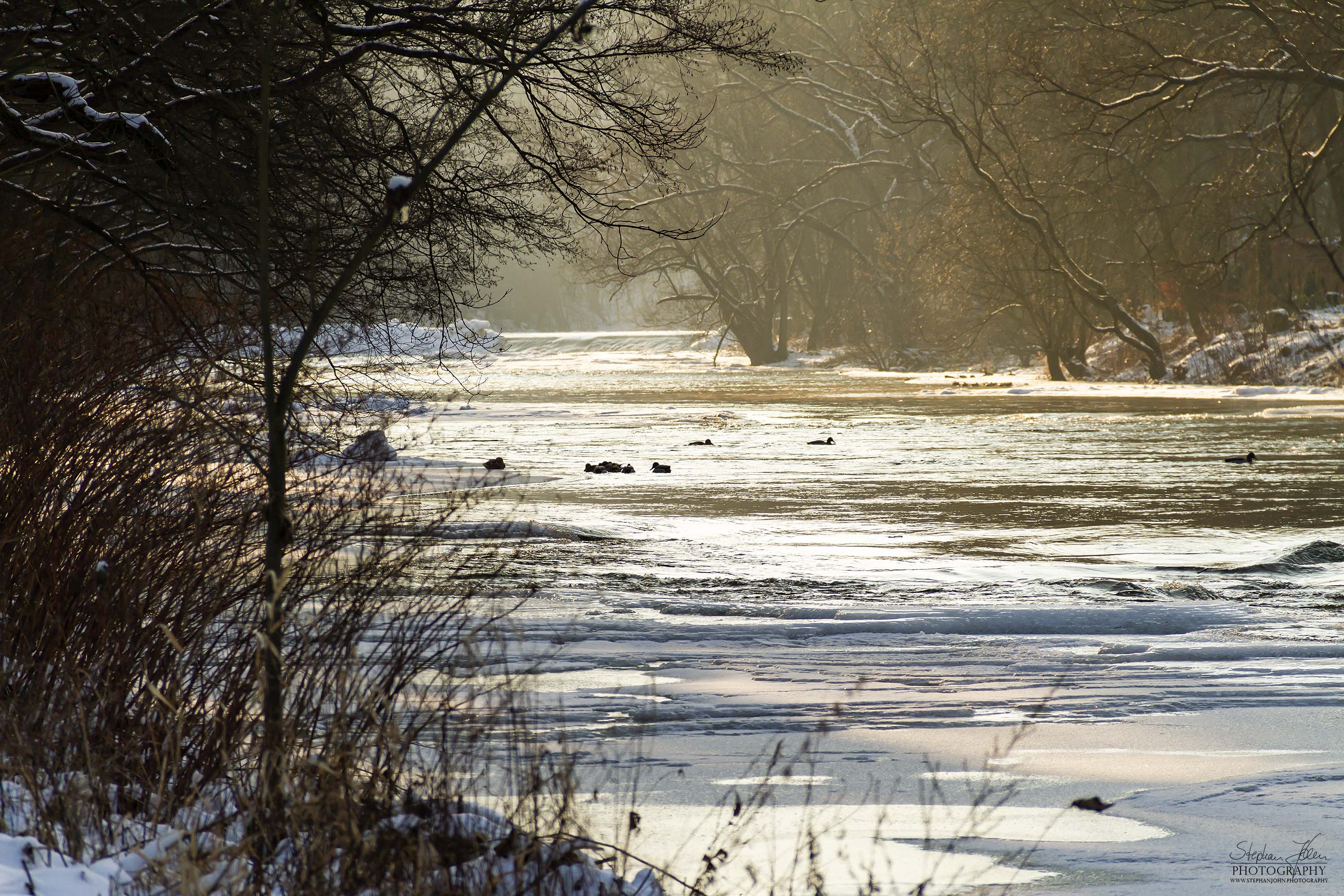 Mulde im Winter