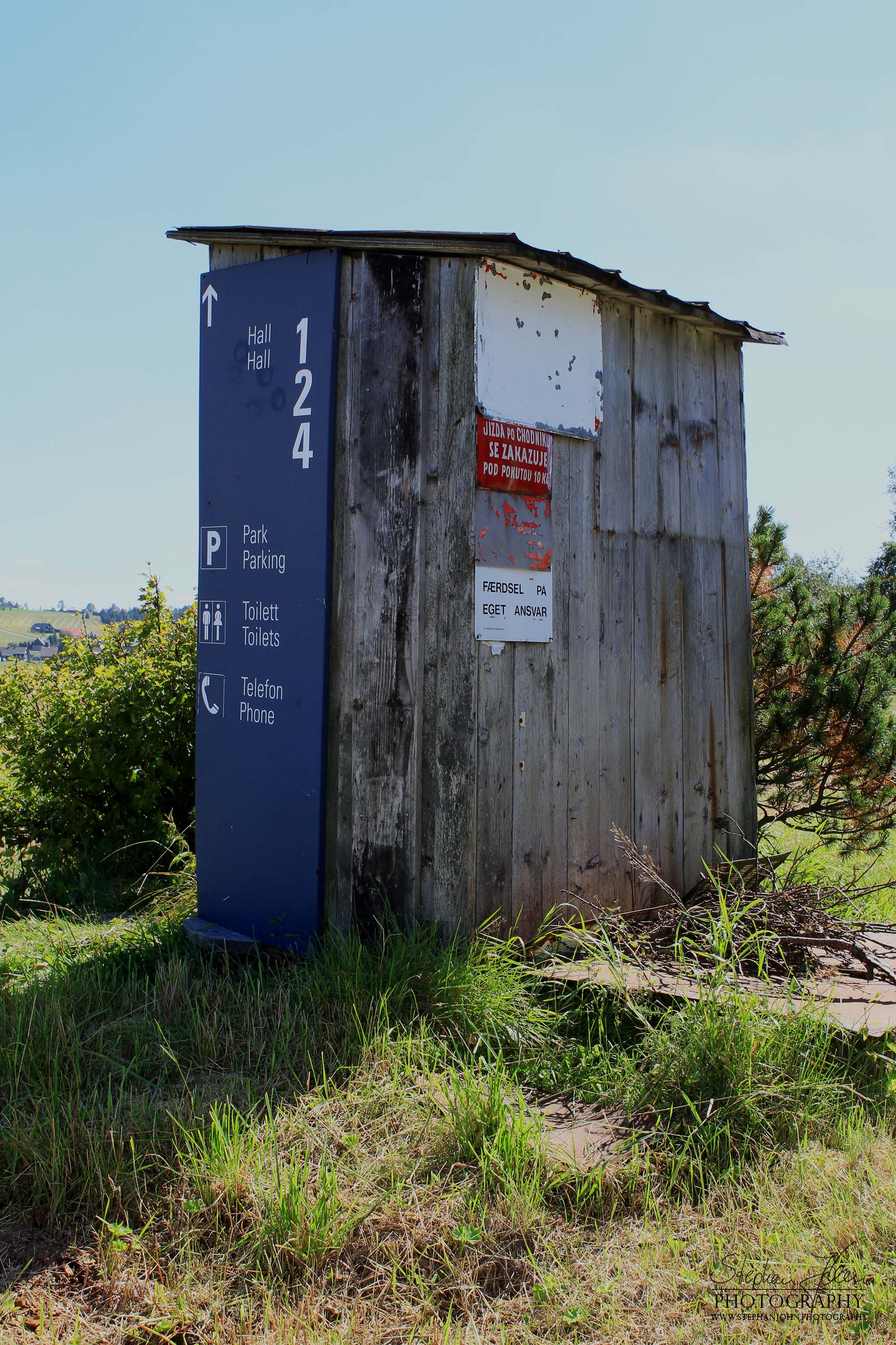 Toilette am Misthaus im Isergebirge