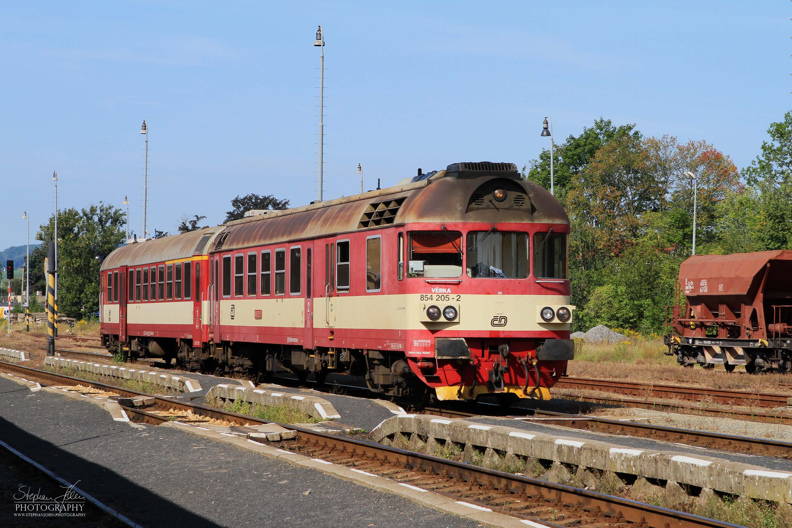 Trriebwagen 854 205-2 in Rumburk