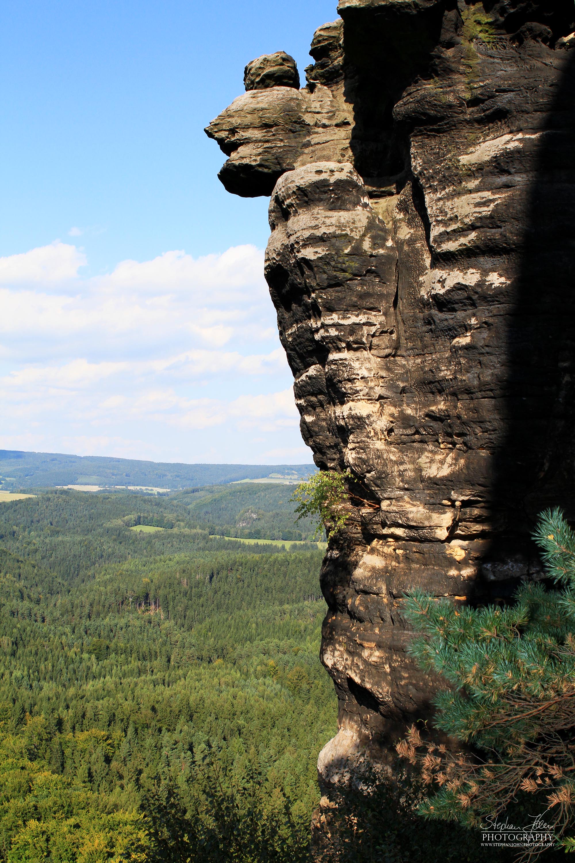 Blick in die Landschaft von den Winterbergspitzen