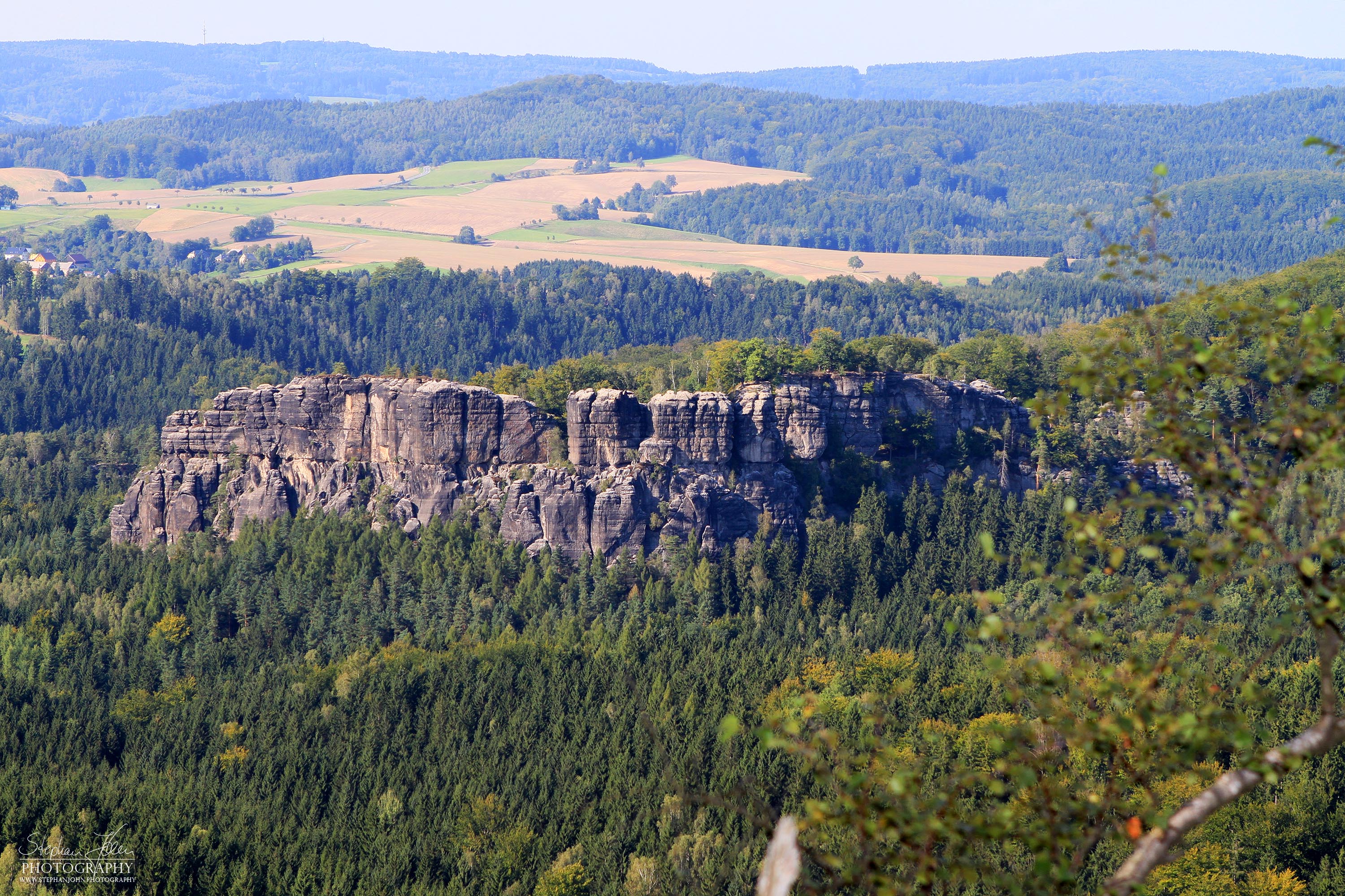 Blick von den Winterbergspitzen in Richtung Kuhstall