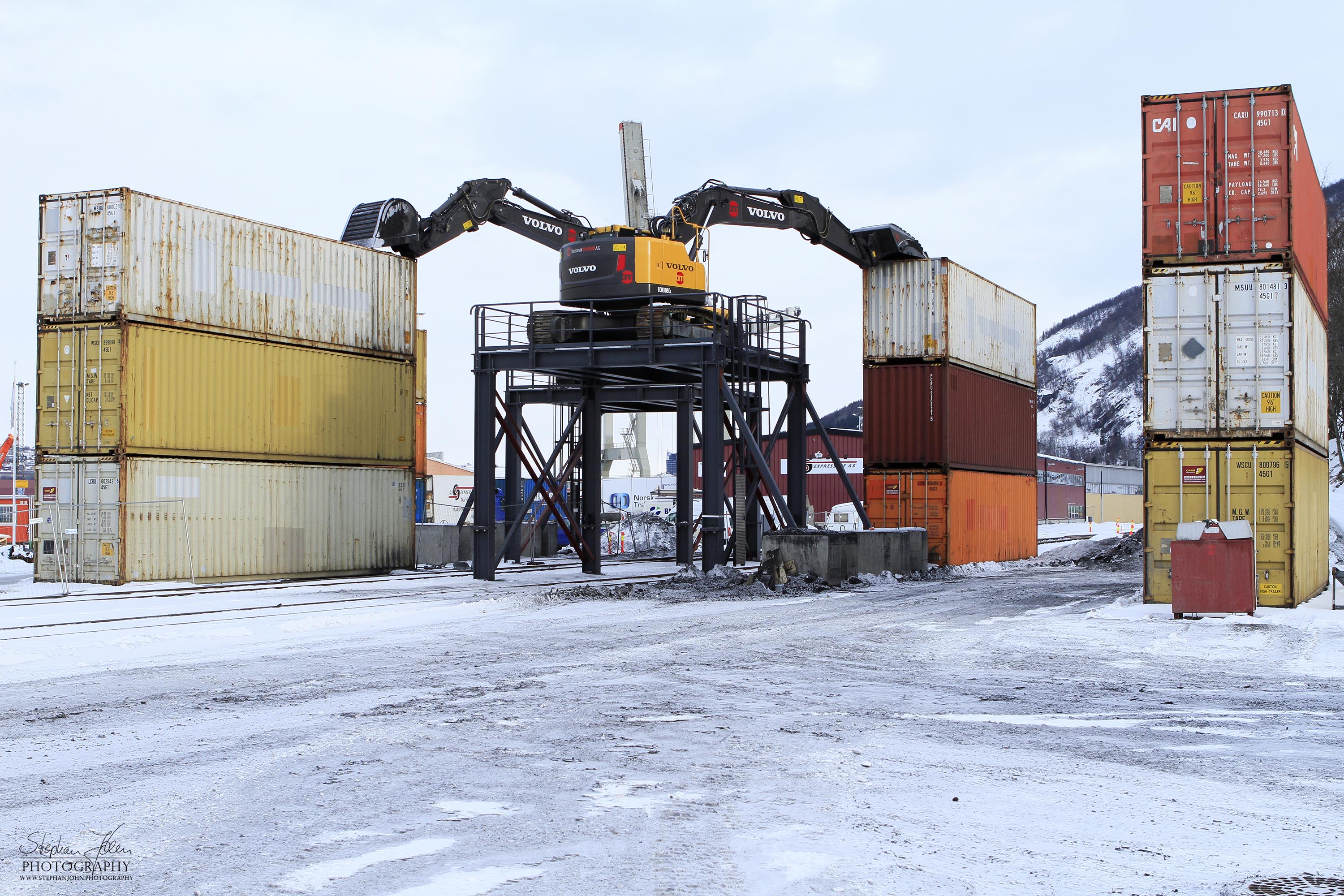 Erzentladestation von Northland Ressources in Narvik-Fargernes