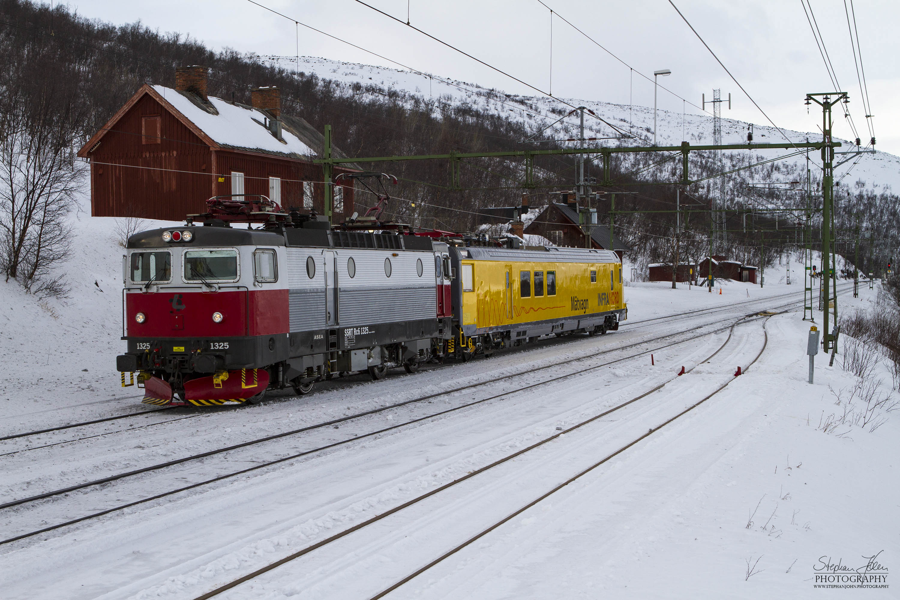 Messzug 72681 am 22.03.2013 von Riksgränsen nach Kiruna