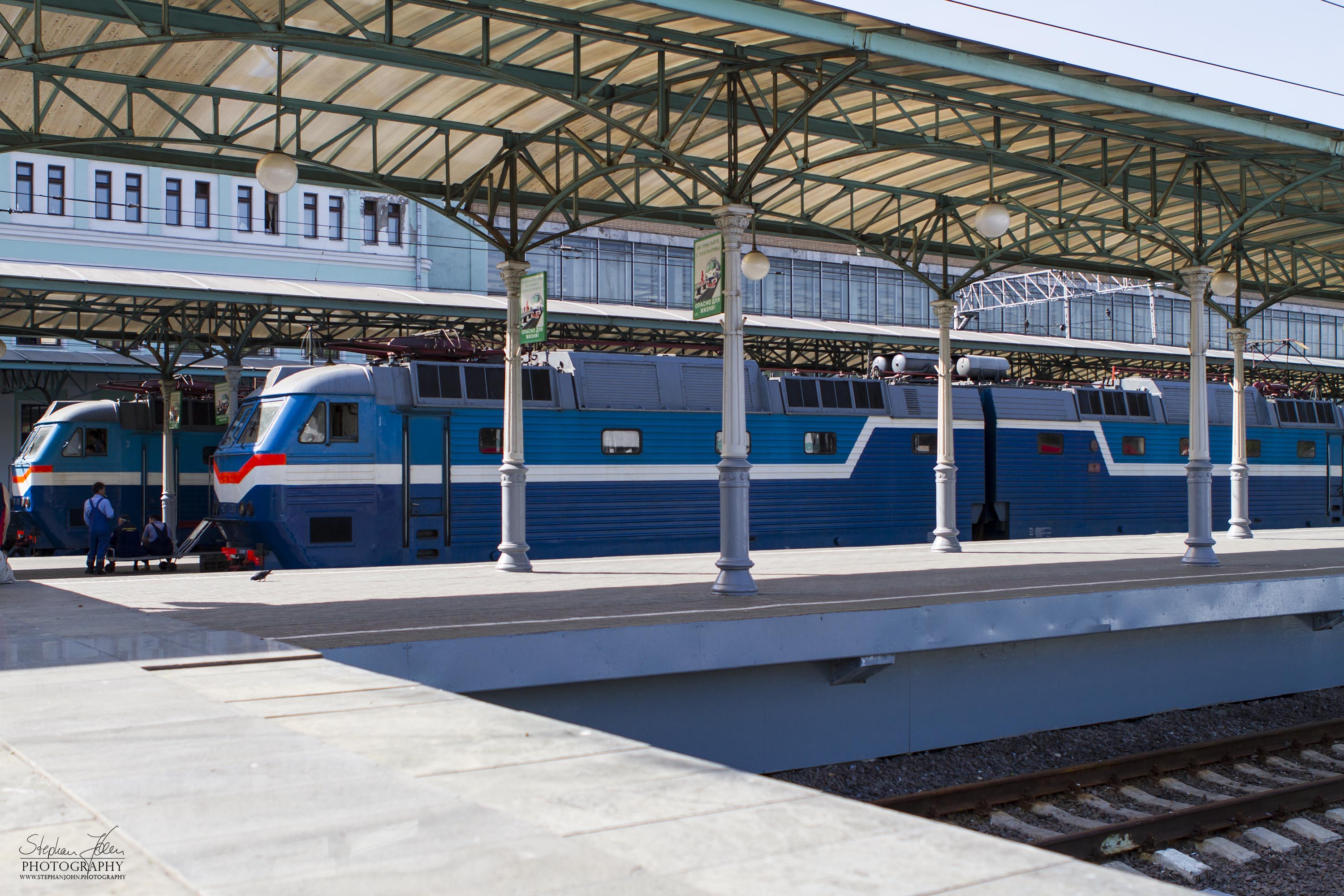 Angekommen im Weißrussischen Bahnhof von Moskau