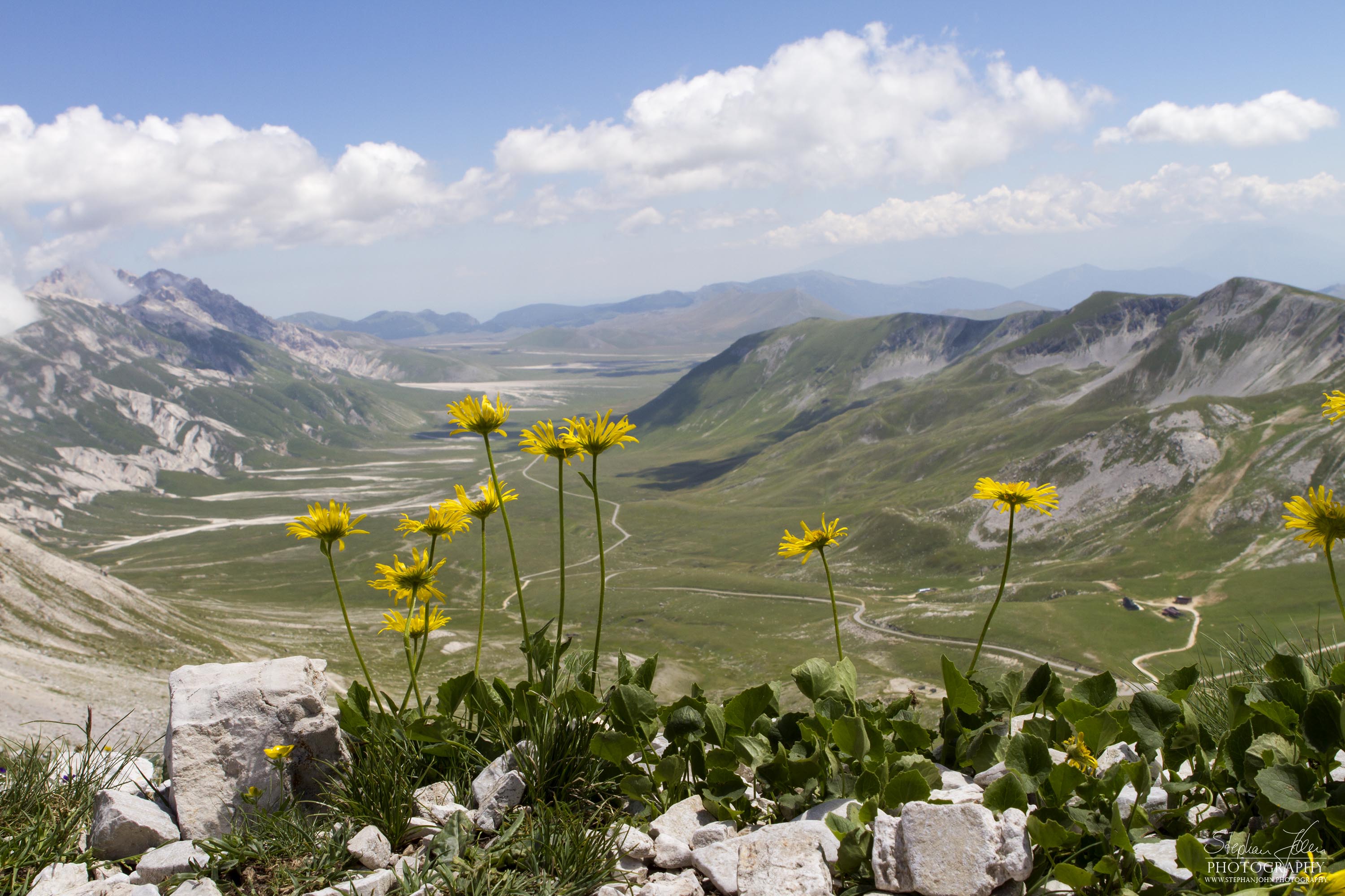 Blick auf die Hochebene des Campo Imperatore