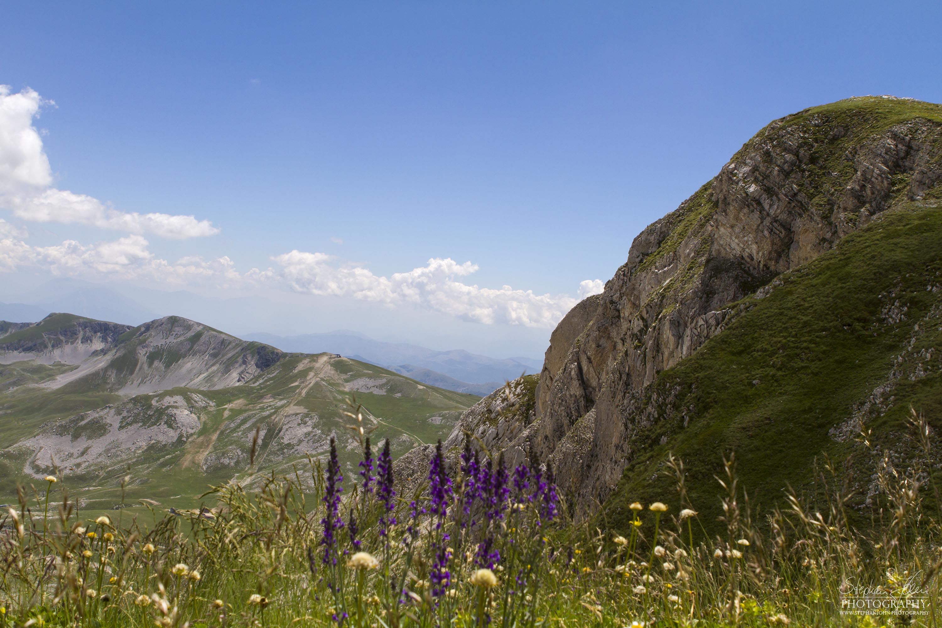 Blick auf die Hochebene des Campo Imperatore