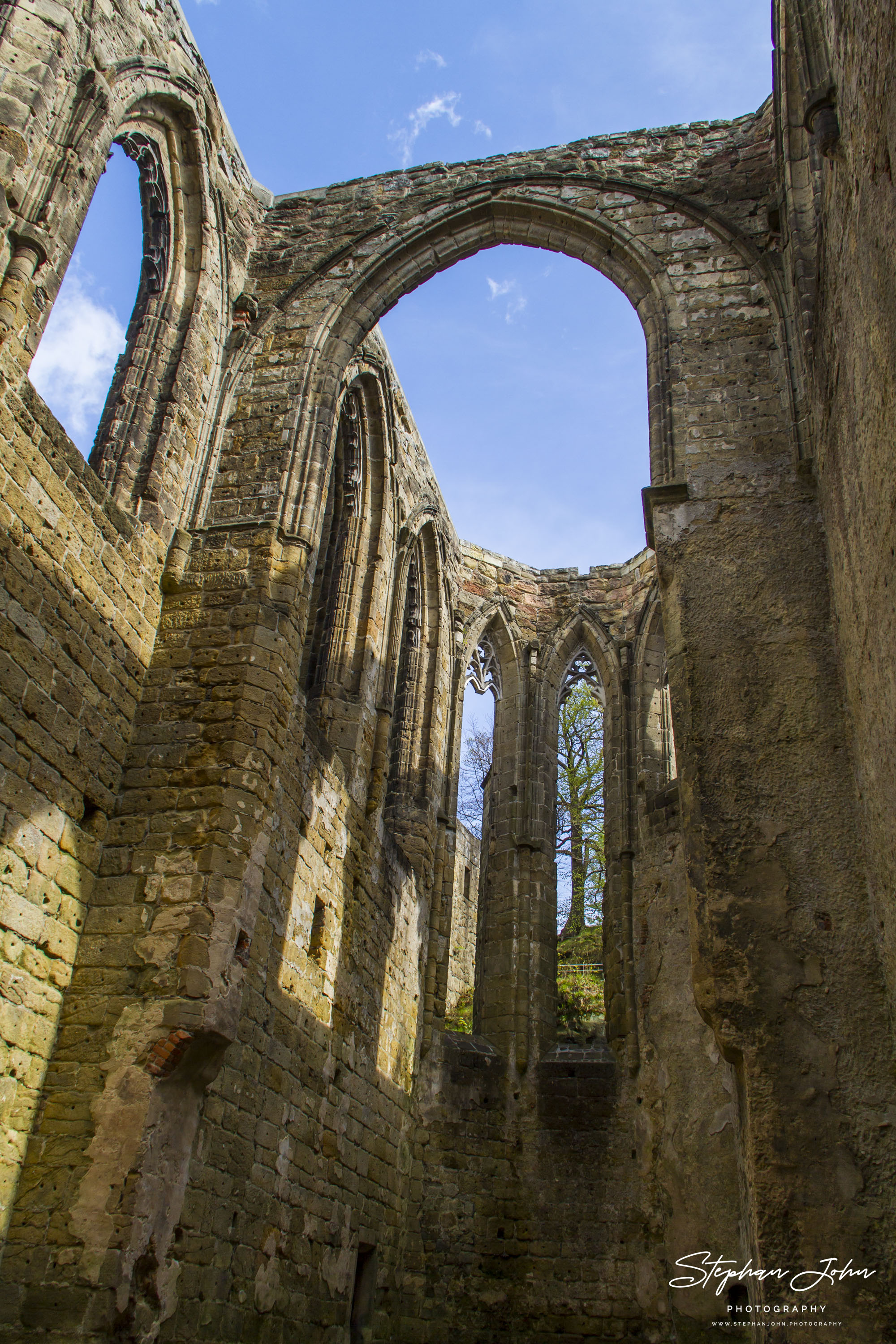 In der Ruine des Klosters Oybin