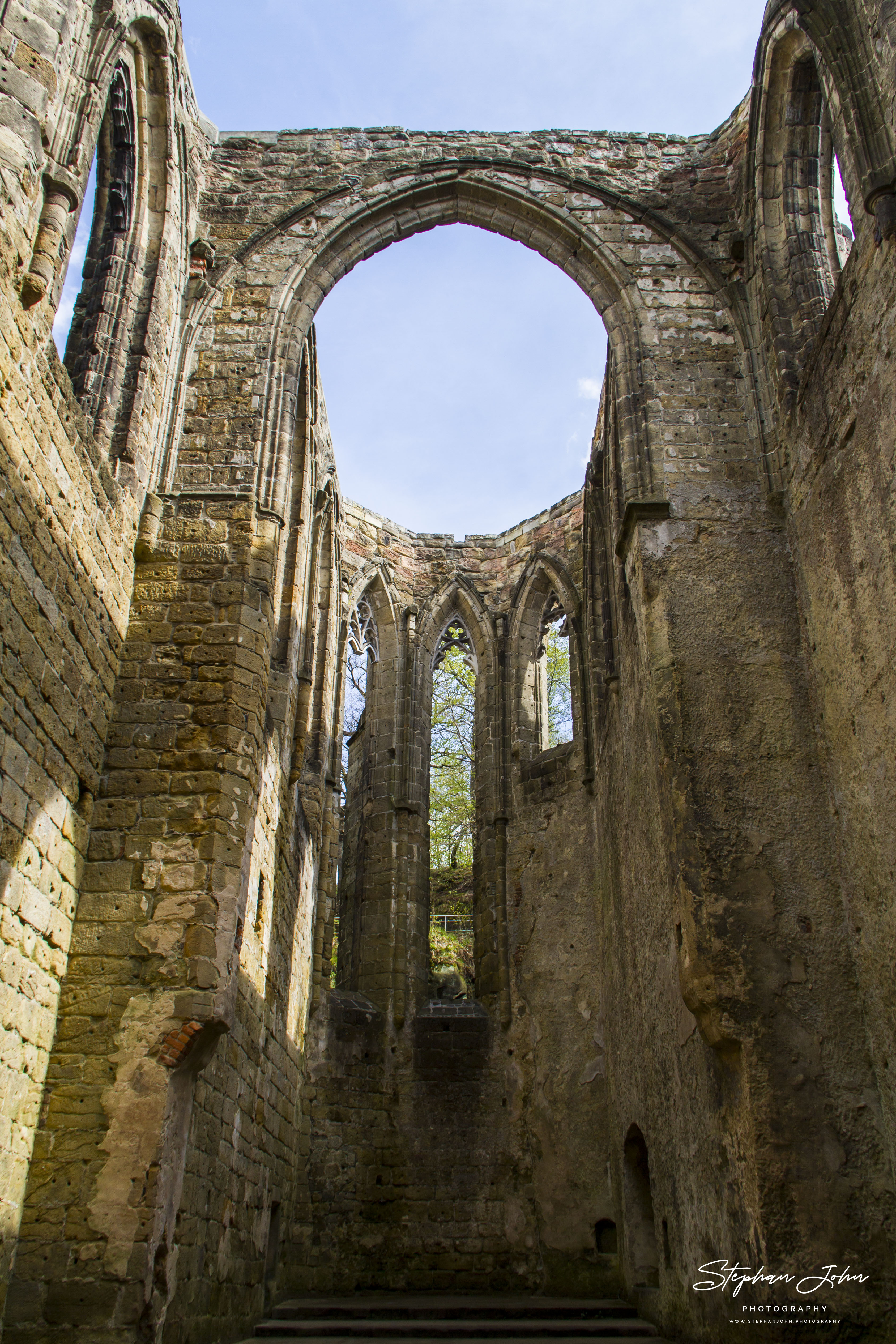 In der Ruine des Klosters Oybin