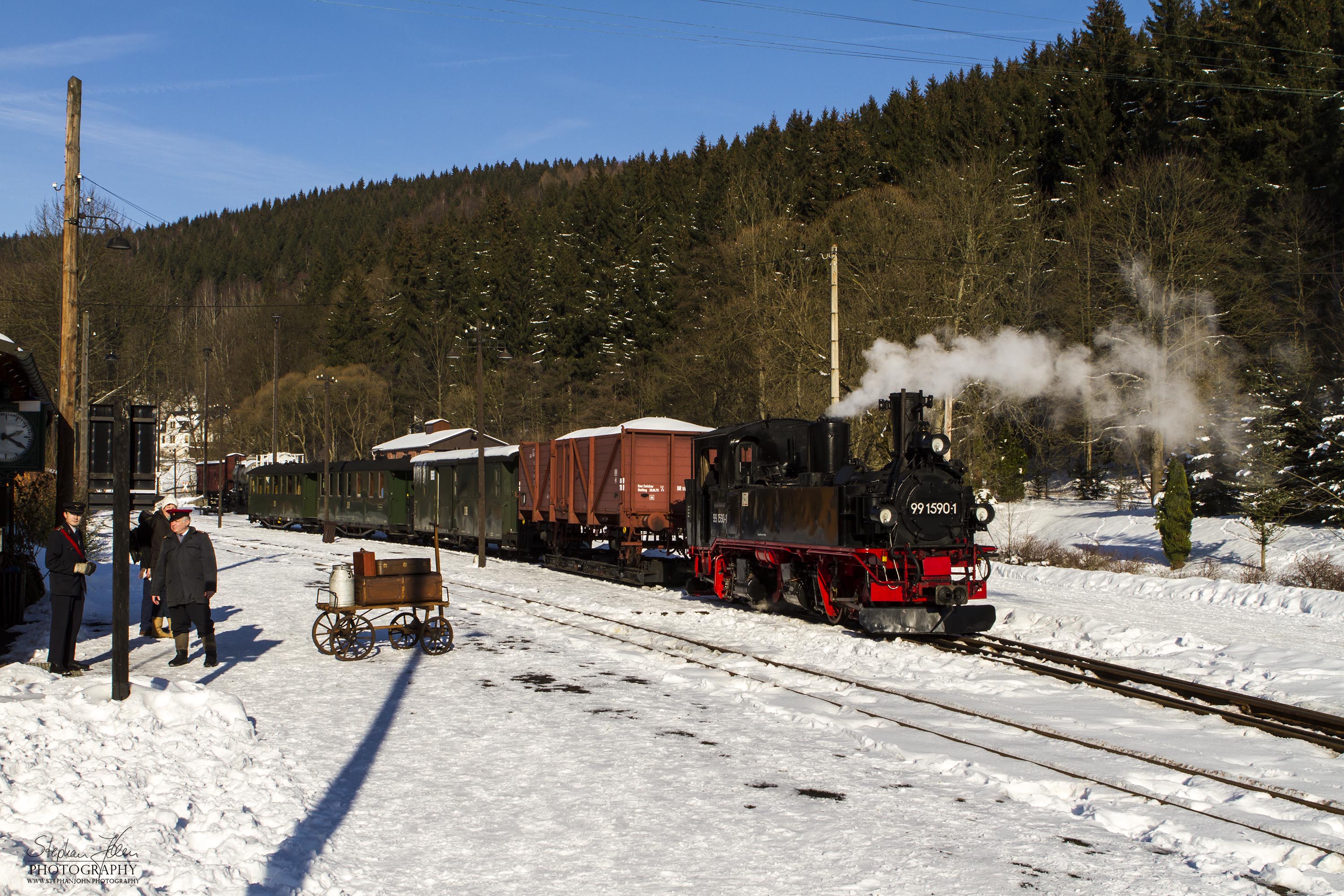 Sonderzug für Fotofreunde am 07.02.2015 in Schmalzgrube