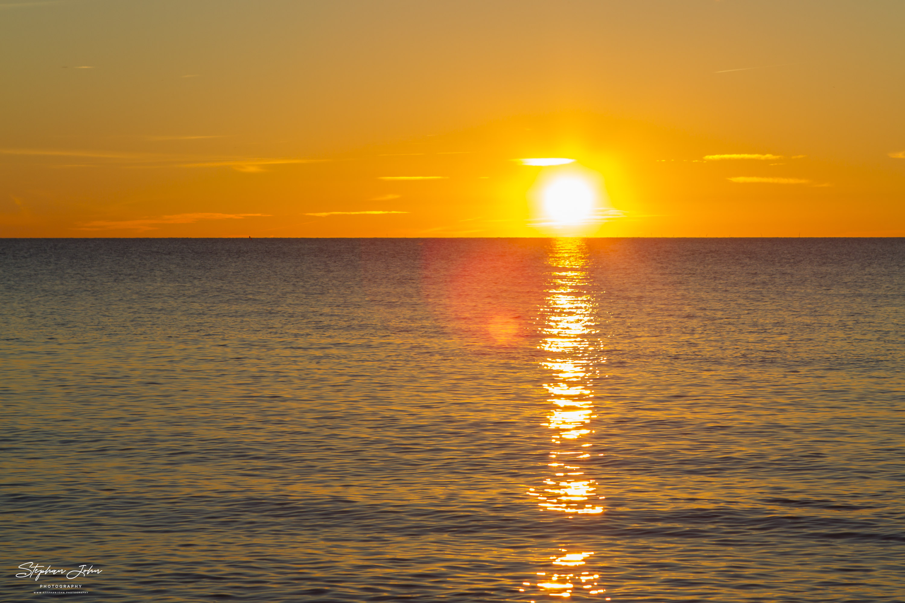 Sonnenuntergang am Strand von Dranske auf Rügen