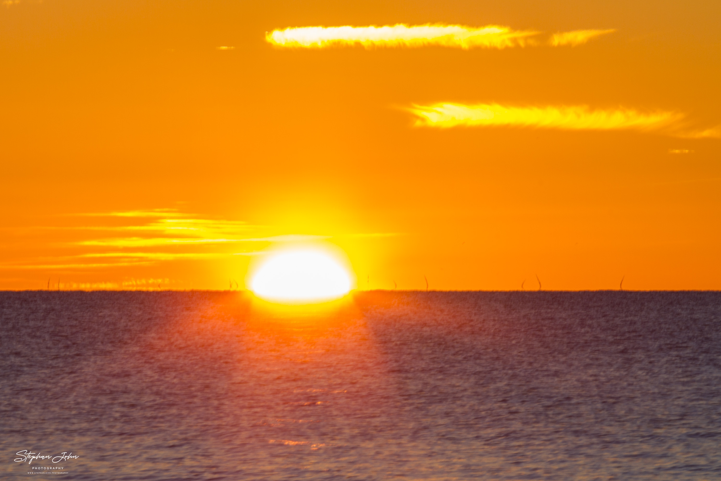 Sonnenuntergang am Strand von Dranske auf Rügen