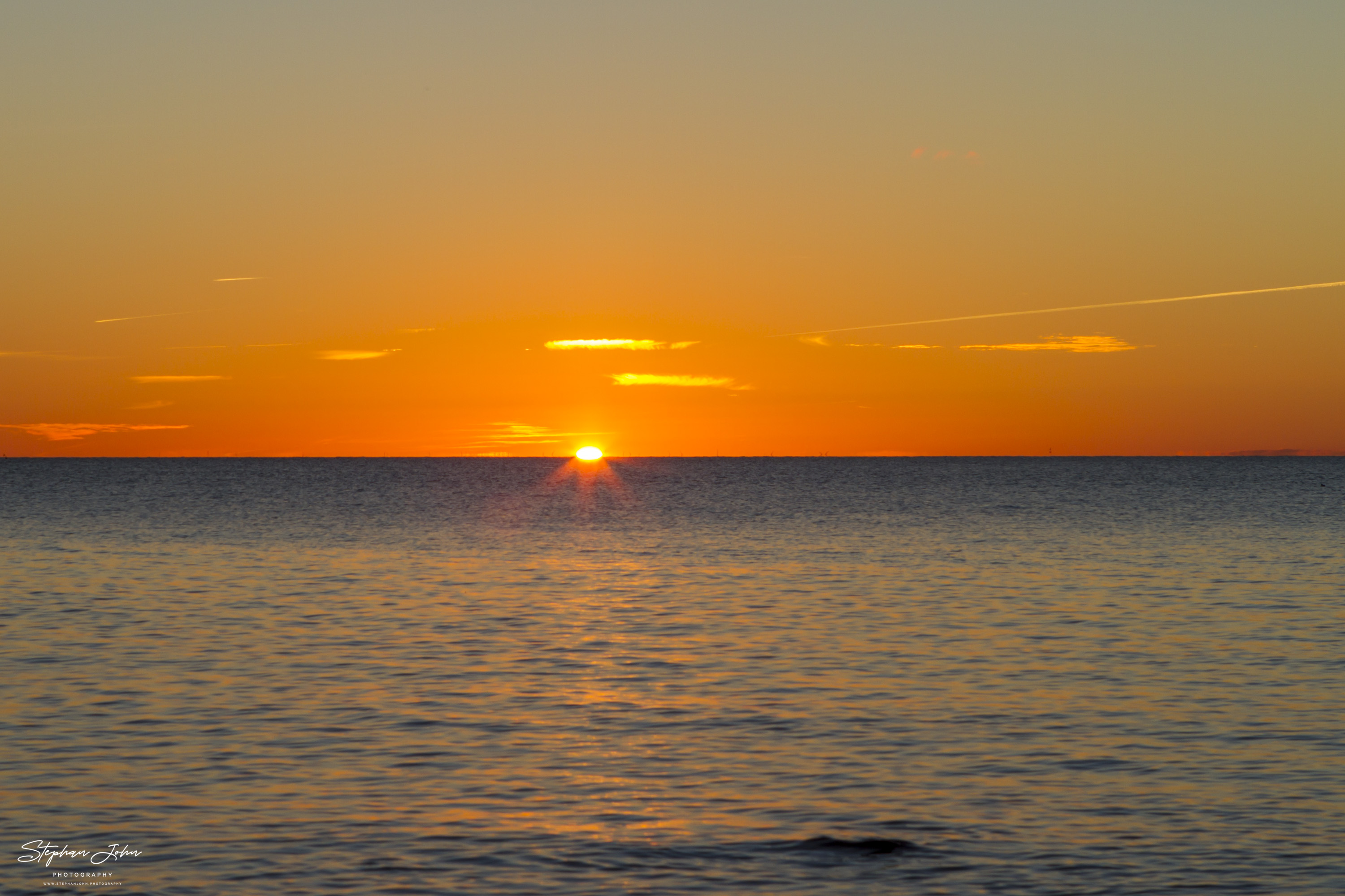 Sonnenuntergang am Strand von Dranske auf Rügen