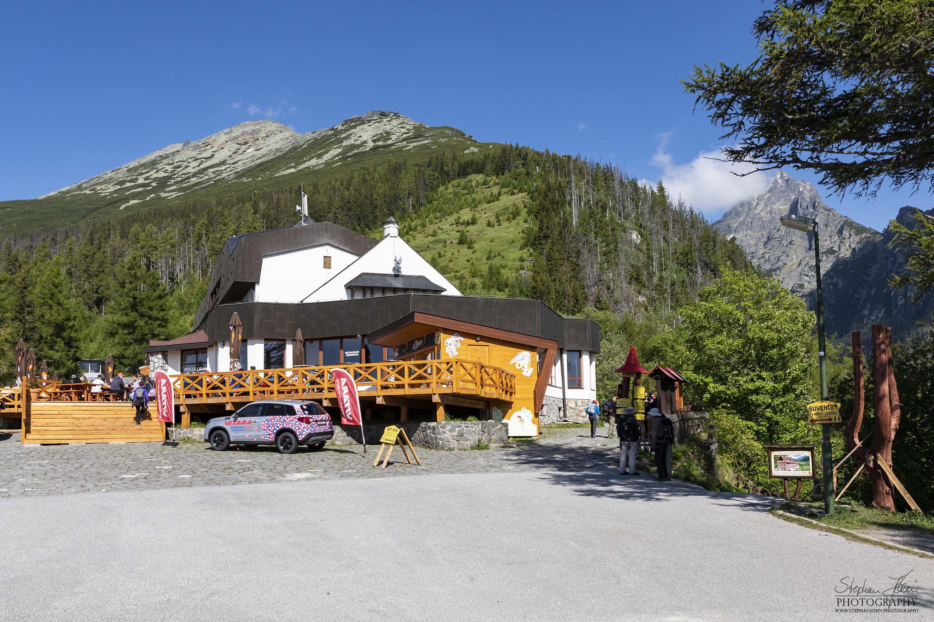 Blick vom Hrebienok zur Slavkovský štít