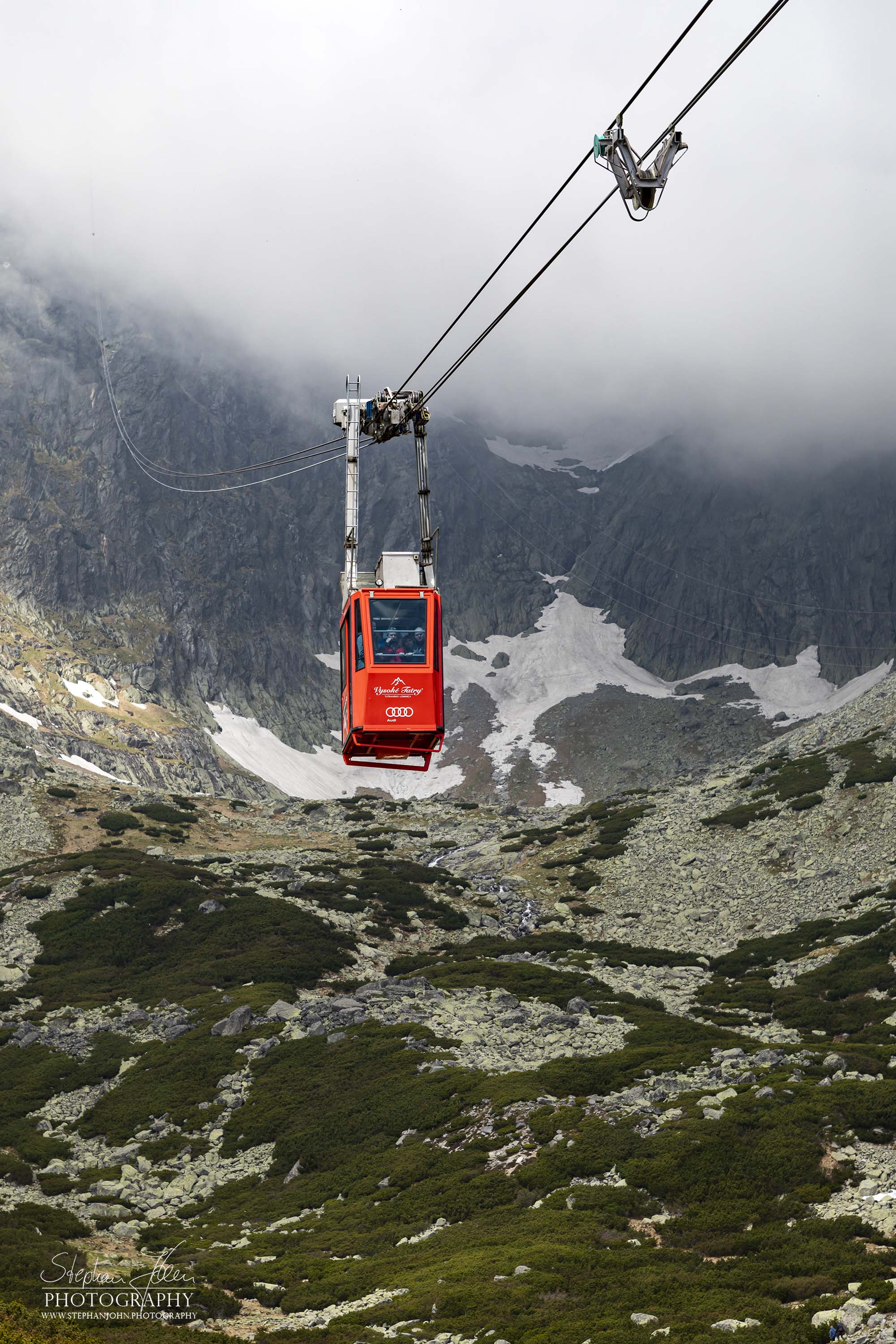 Seilbahn vom Skalnaté Pleso zur Lommnitzer Spitze