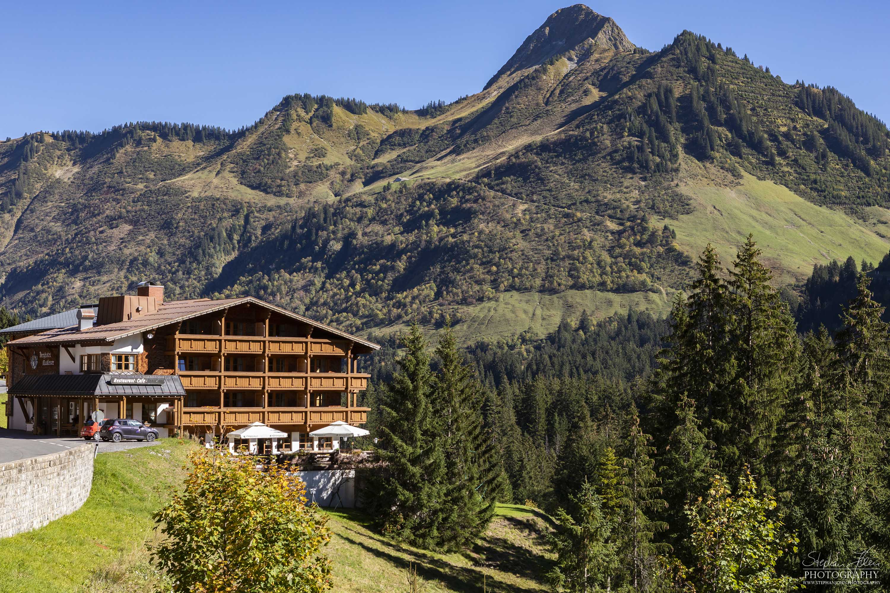 Blick zum Zafernhorn in Damüls