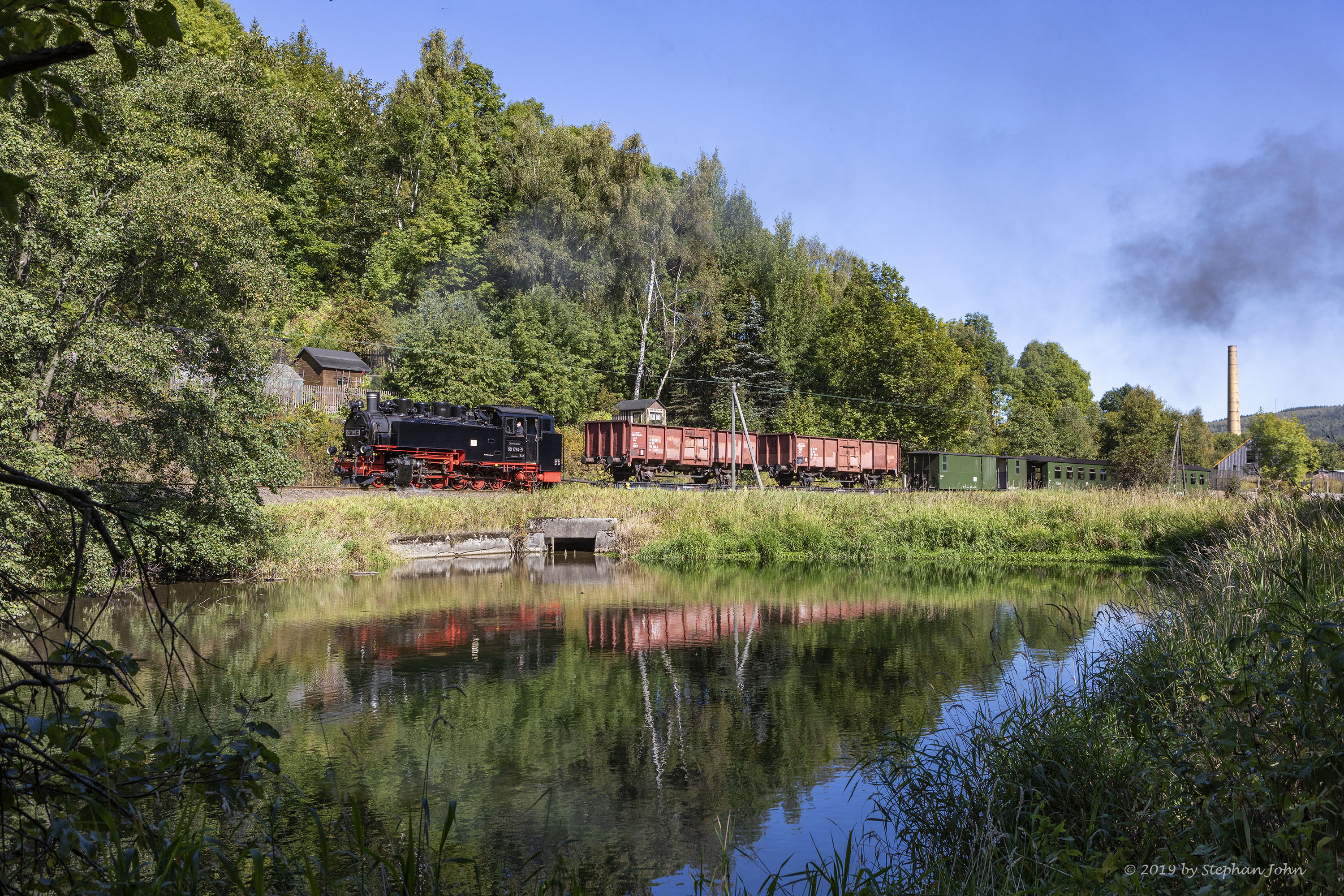 GmP 9009 von Cranzahl nach Oberwiesenthal nach dem Bahnhof Hammerunterwiesenthal