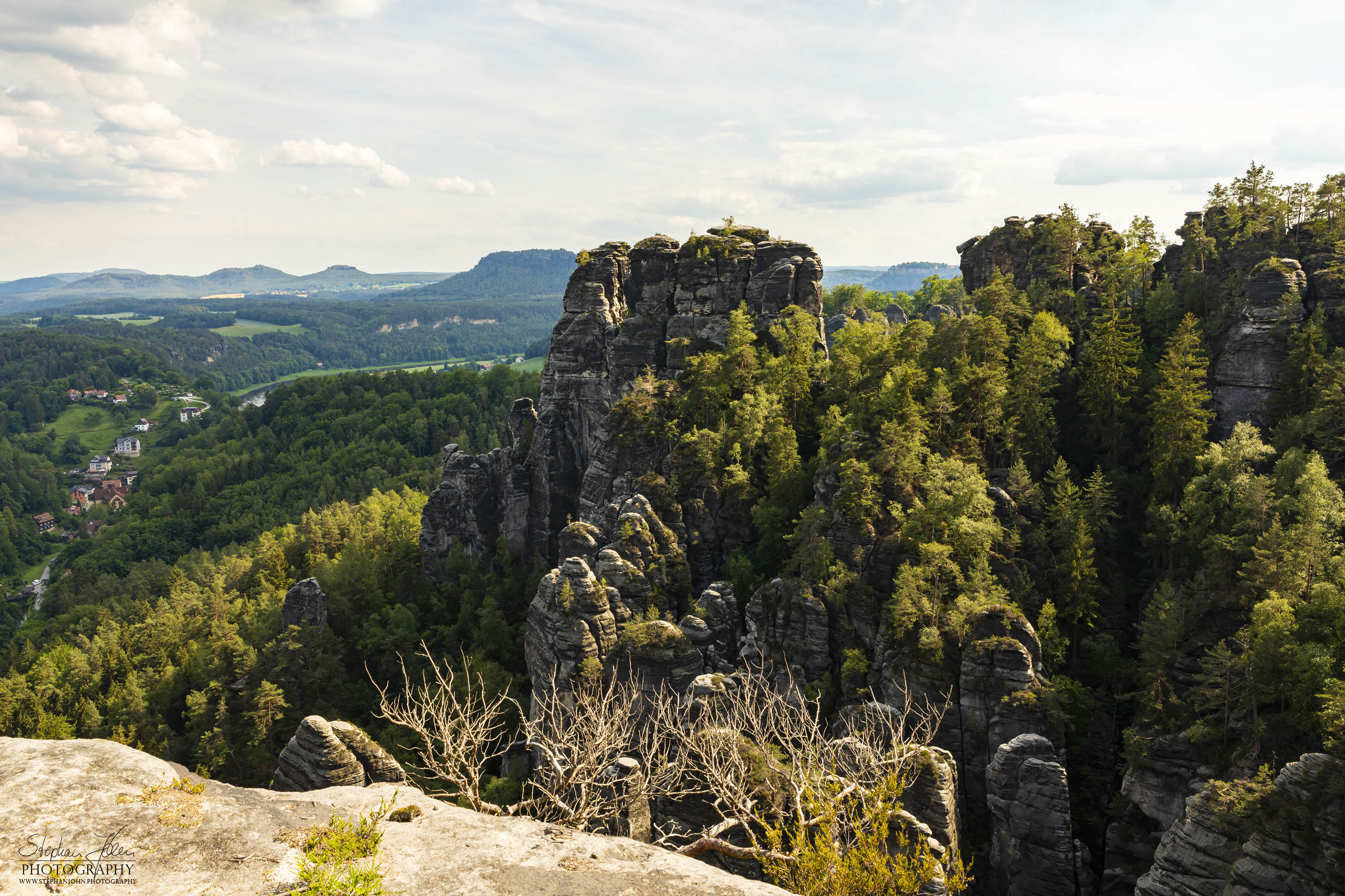 Blick in Richtung Bastei