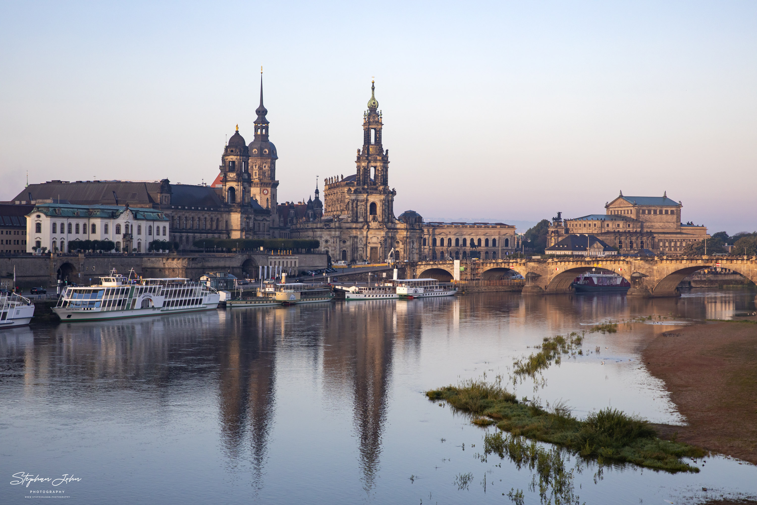 Blick auf die Altstadt von Dresden