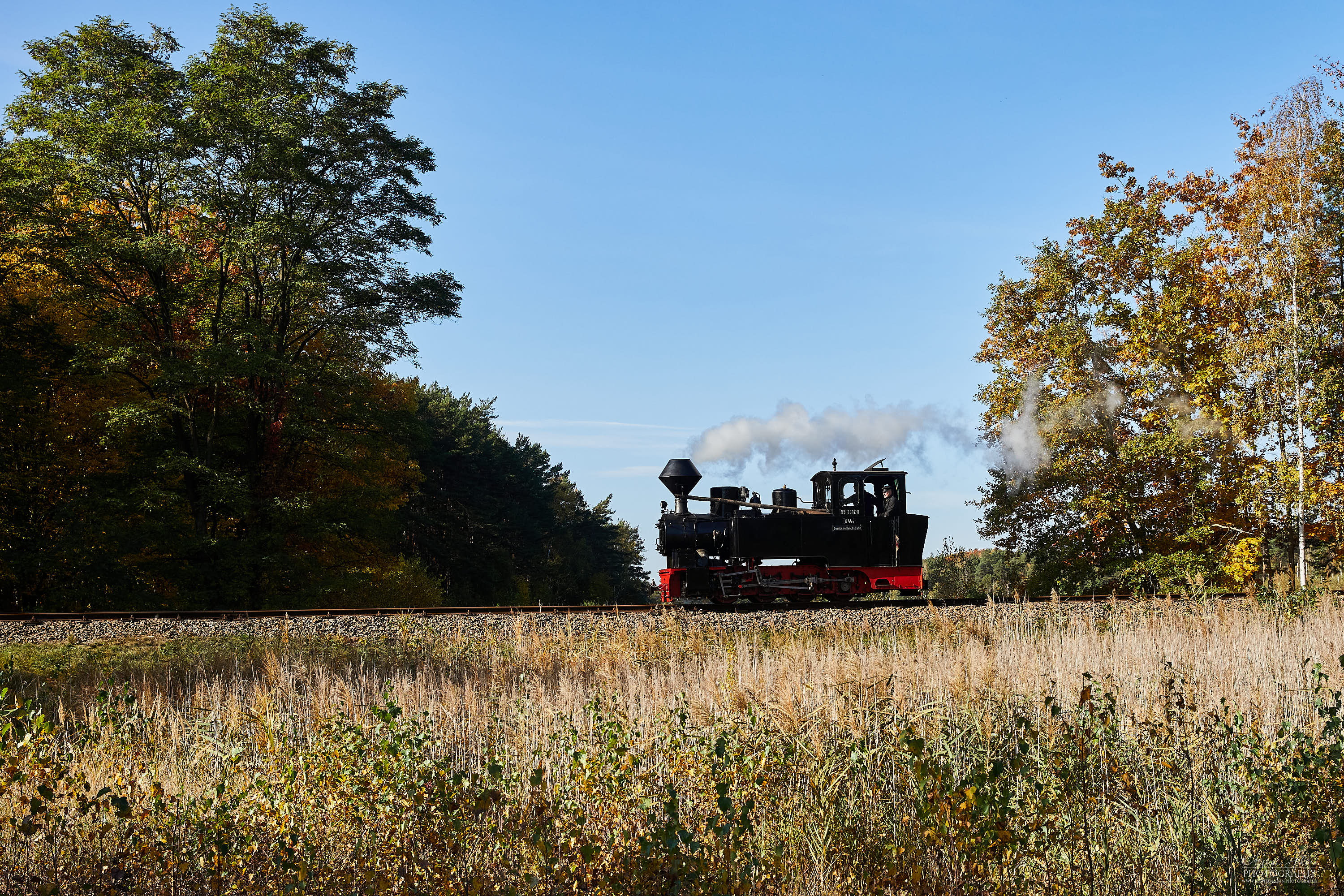 Lok 99 3312-8 als Lz Richtung Weißwasser