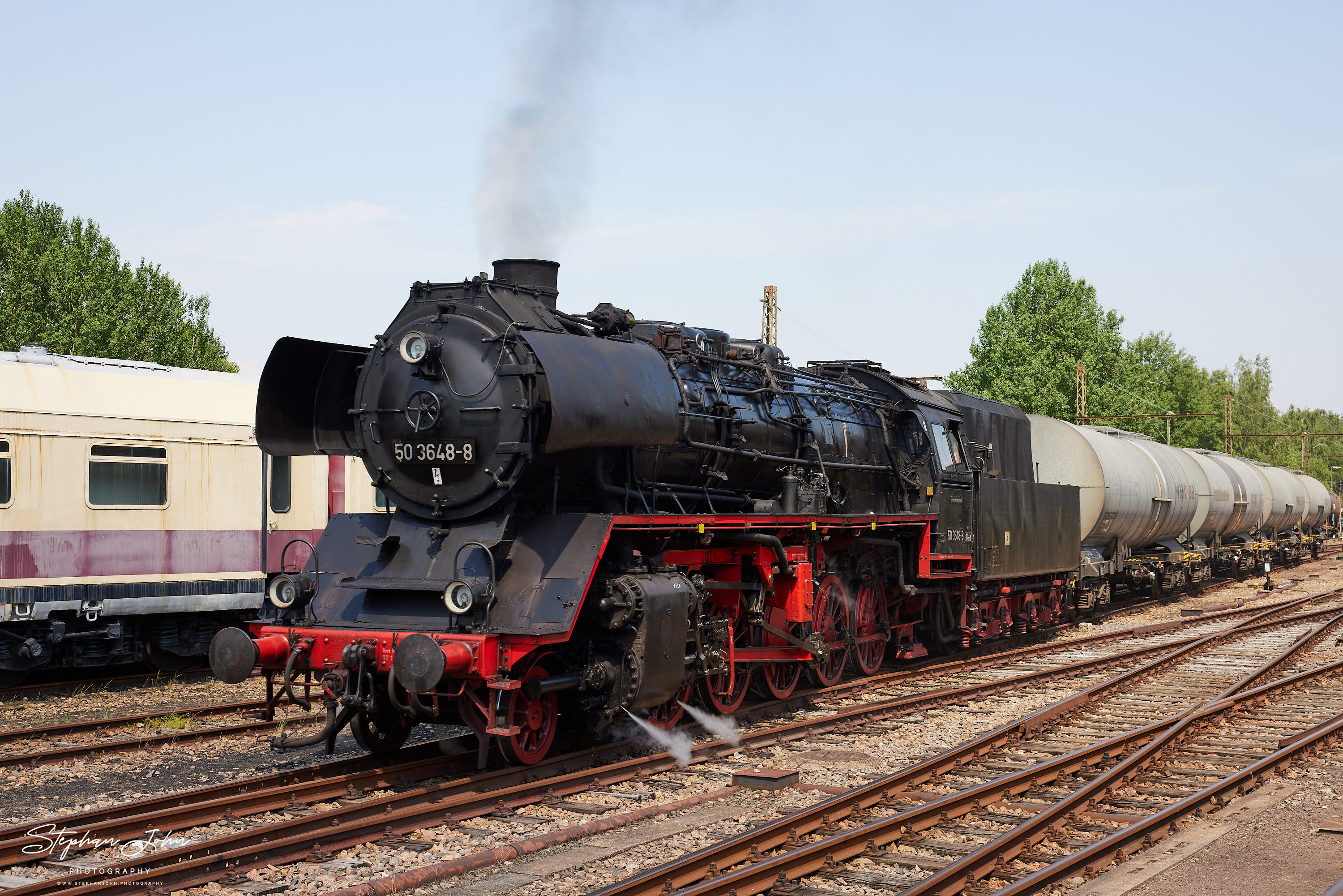 Lok 50 3648 im BW Chemnitz-Hilbersdorf