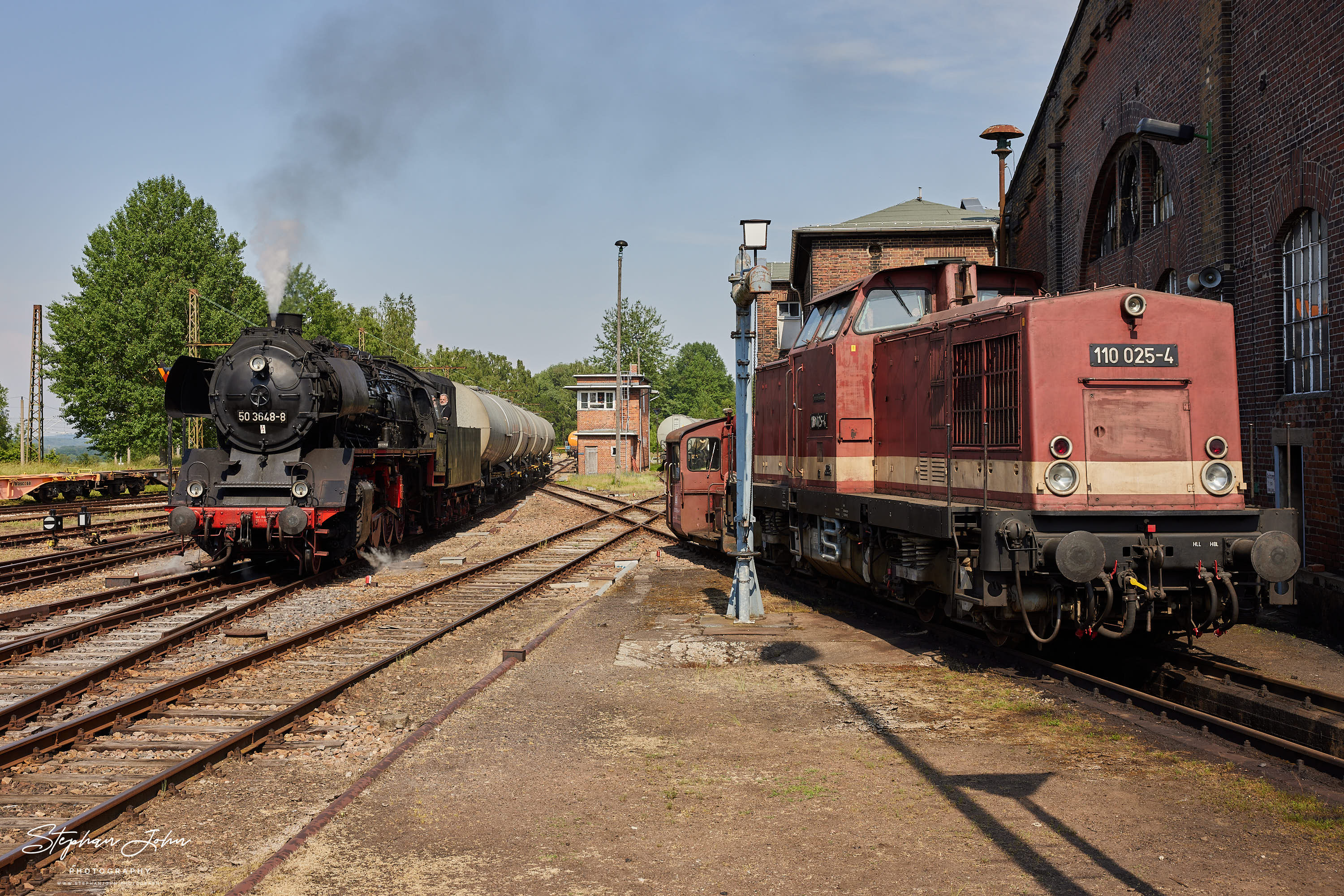 Lok 50 3648 im BW Chemnitz-Hilbersdorf