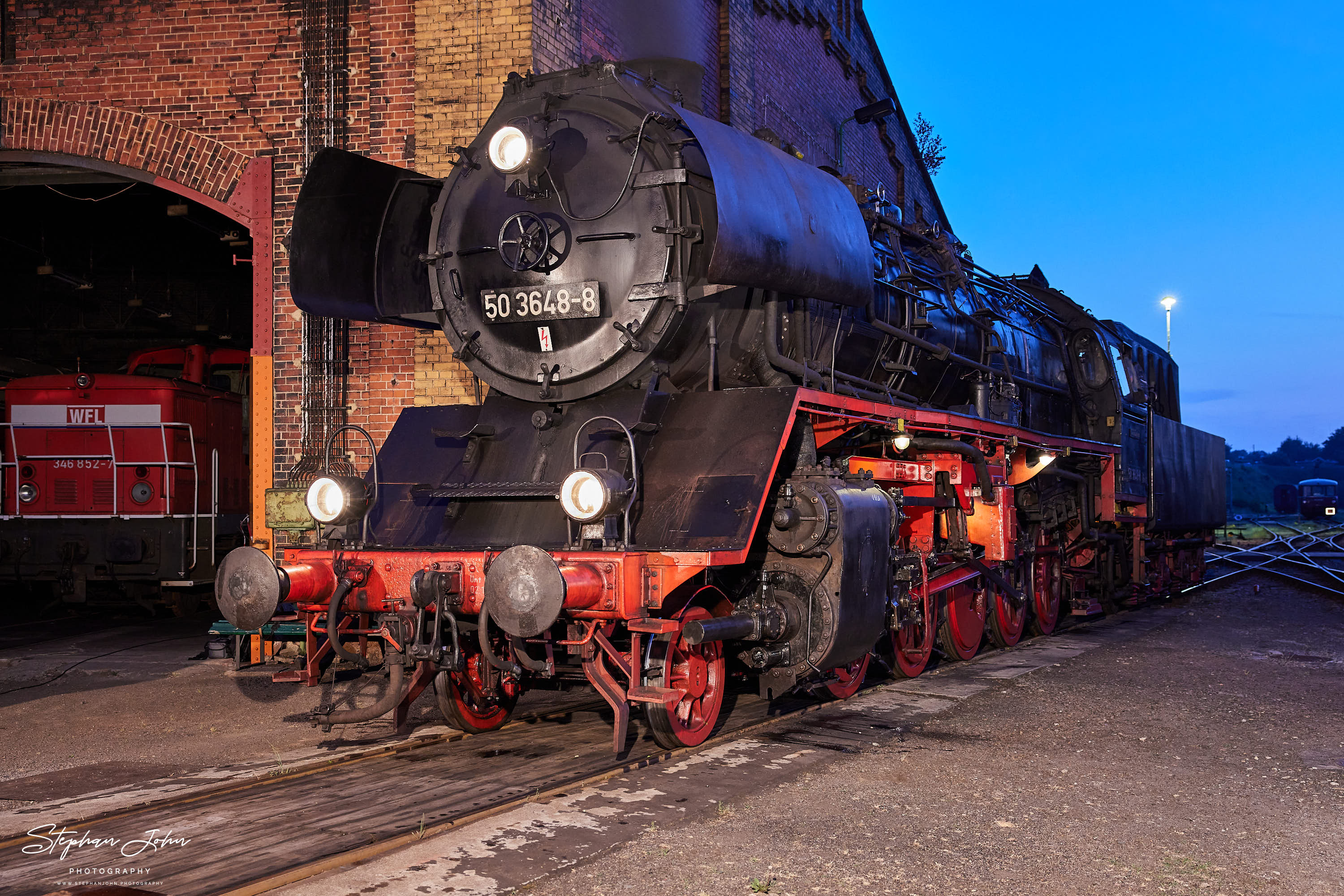 Lok 50 3648 im BW Chemnitz-Hilbersdorf