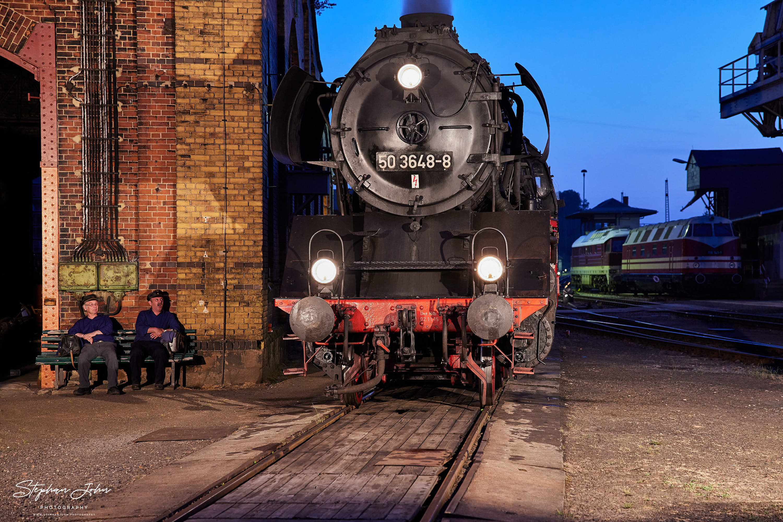 Lok 50 3648 im BW Chemnitz-Hilbersdorf