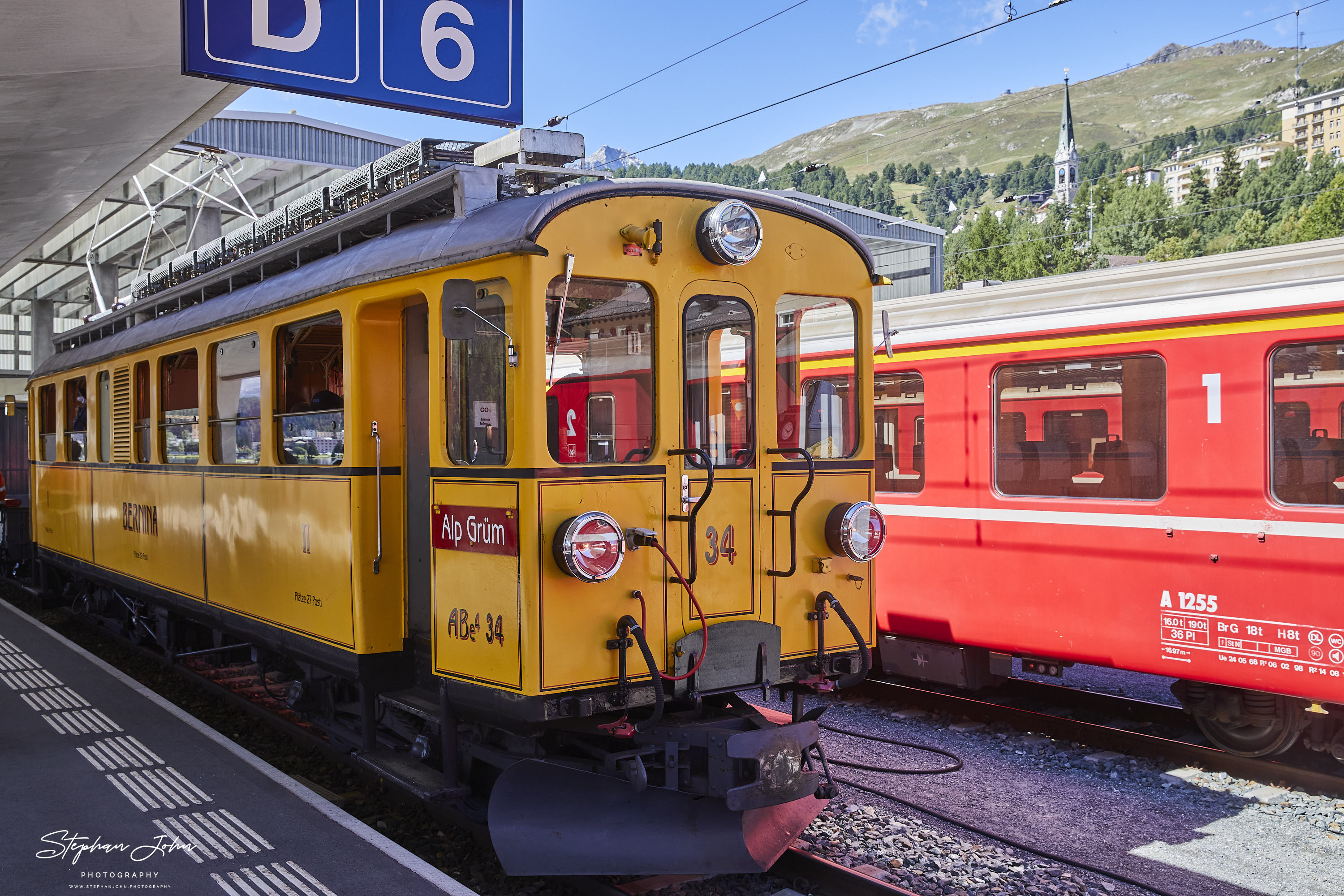 RhB Abe 4/4 in St. Moritz