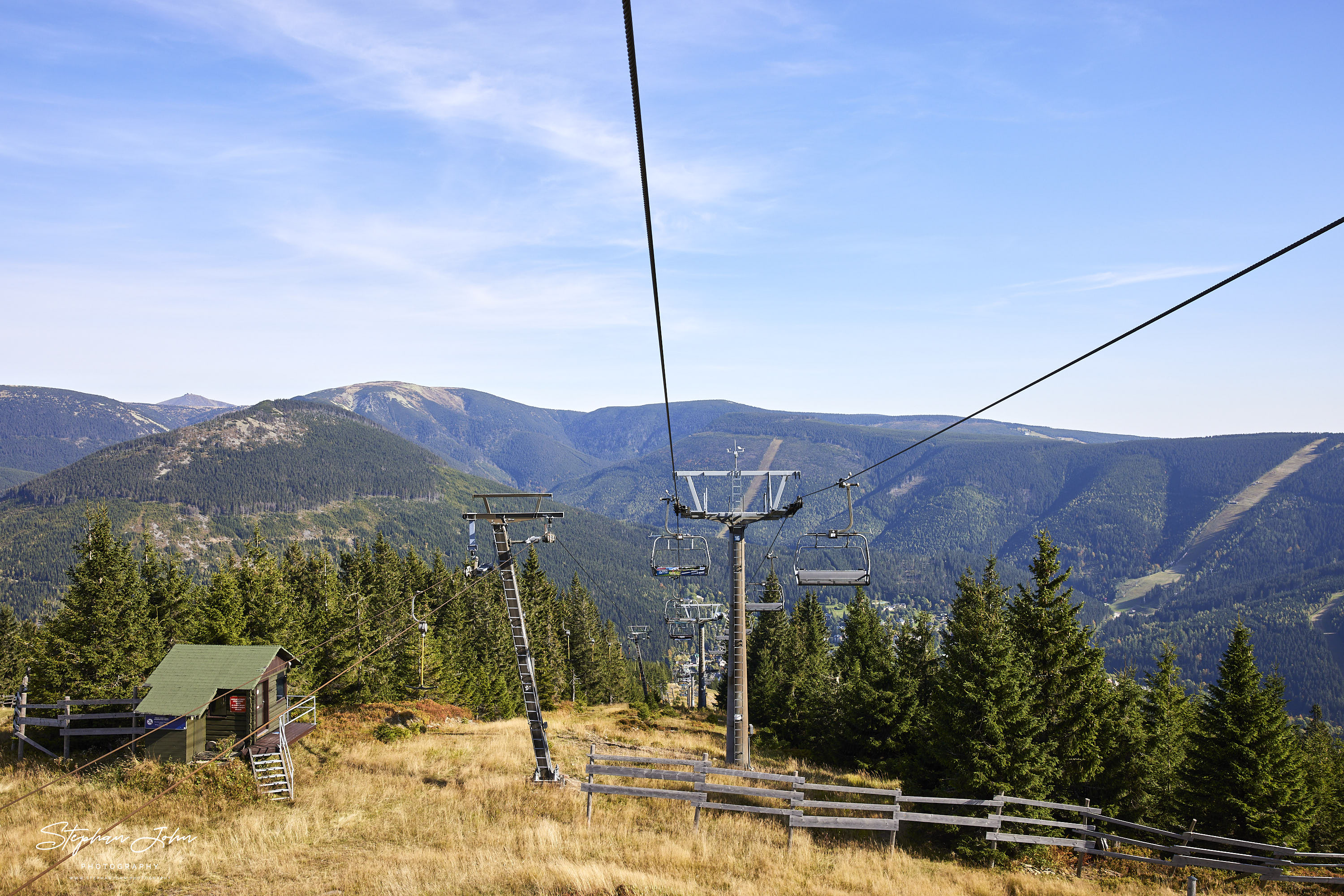 Sessellift vom Medvědín nach Spindlermühle