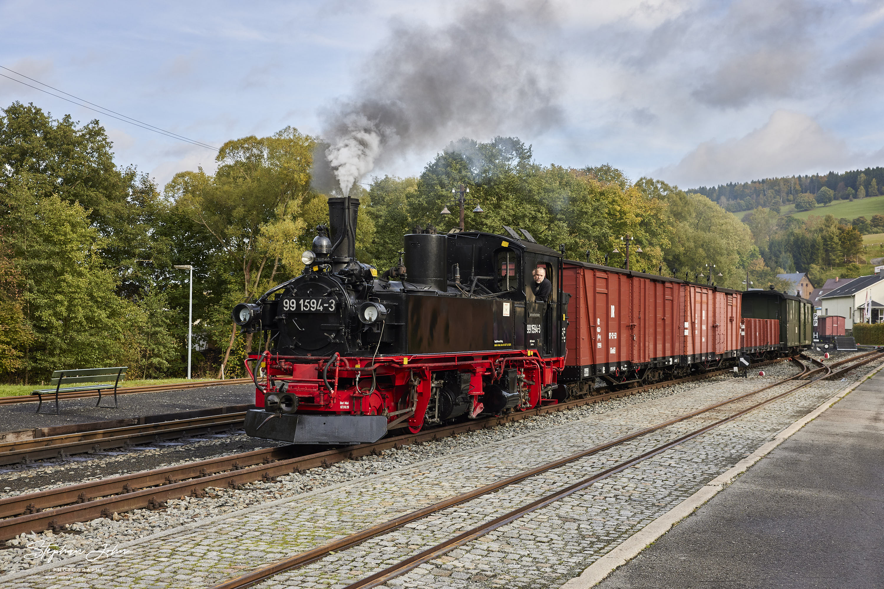 Rangierarbeiten im Bahnhof Steinbach