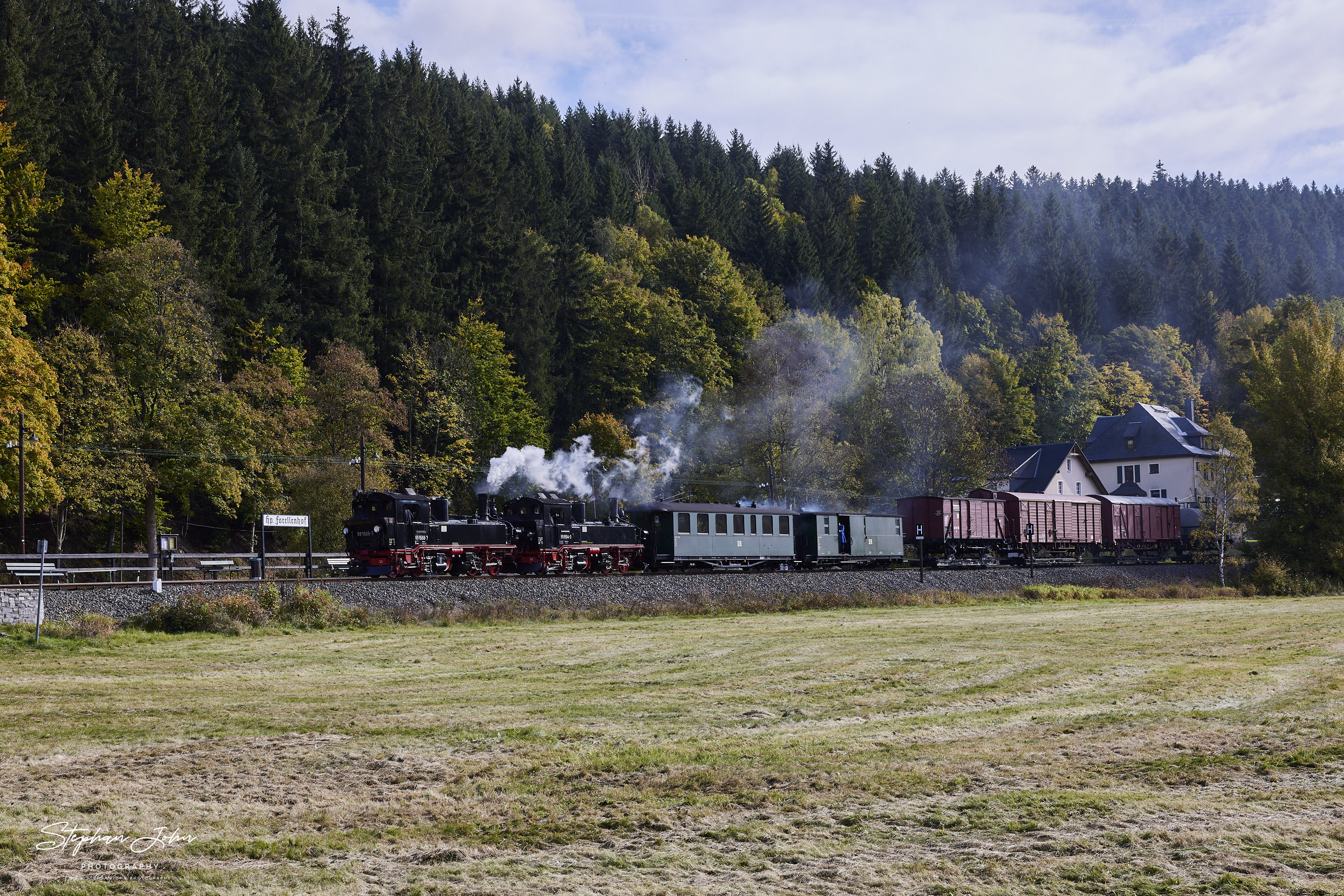 GmP 11204 von Jöhstadt nach Steinbach bei der Durchfahrt am Haltepunkt Forellenhof