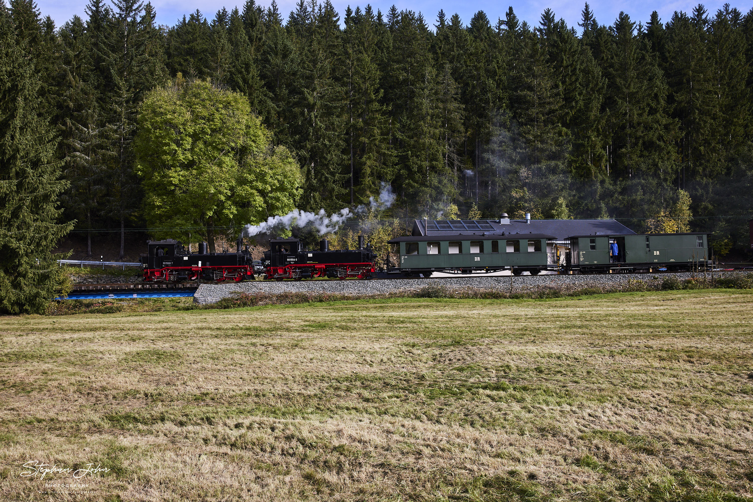 GmP 11204 von Jöhstadt nach Steinbach bei der Durchfahrt am Haltepunkt Forellenhof