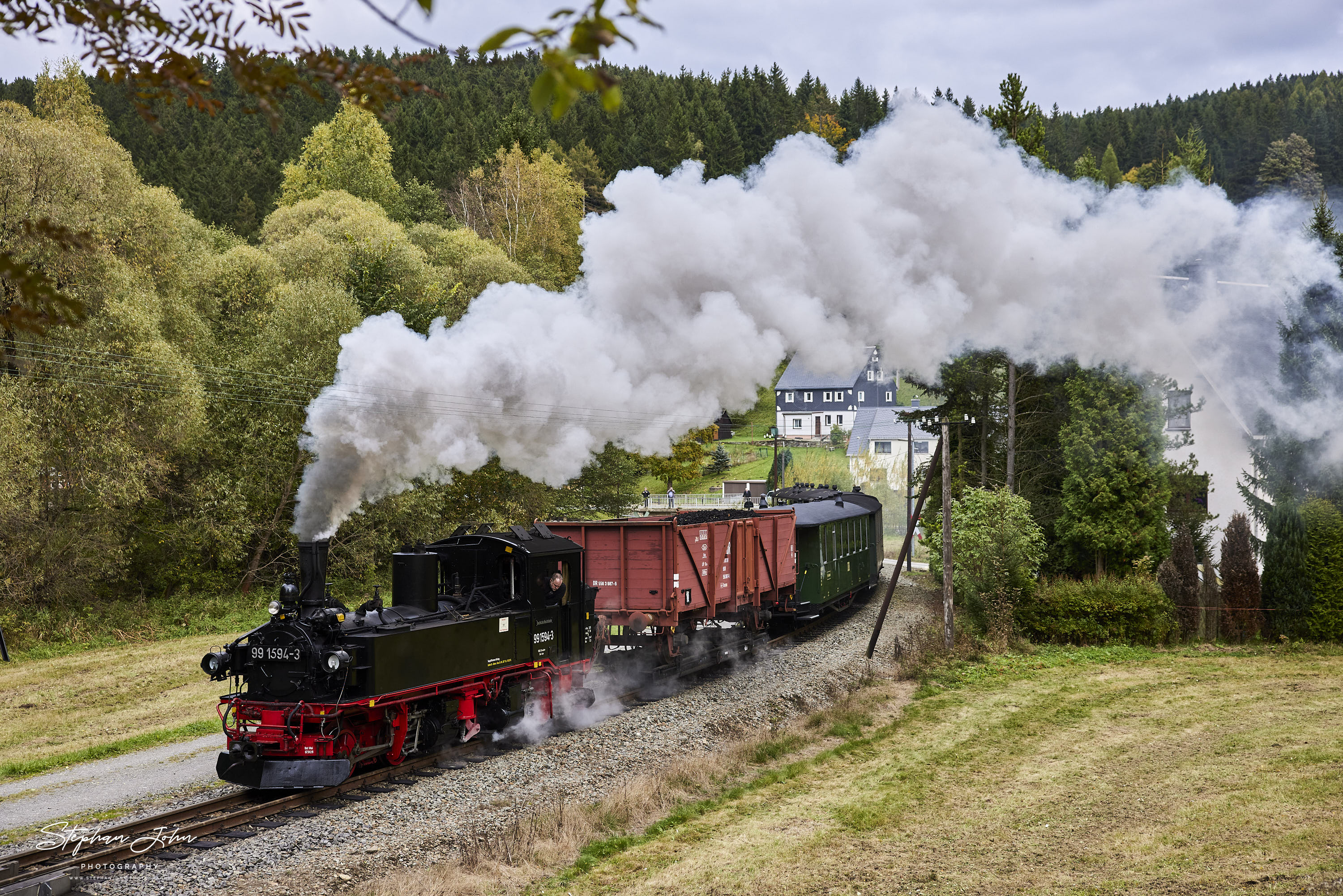 Ausfahrt des GmP 11205 aus Schmalzgrube in Richtung Jöhstadt