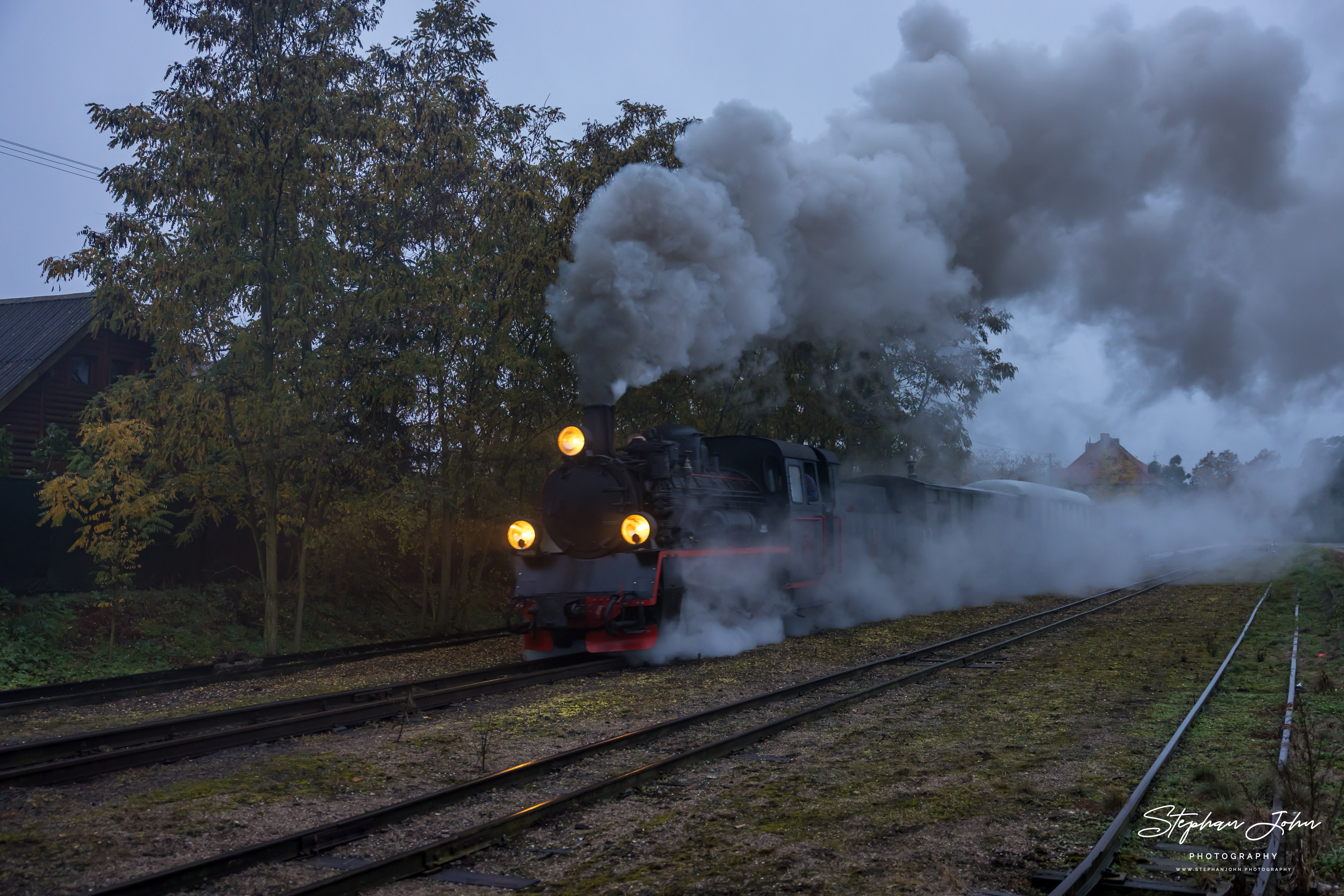 Ausfahrt eines GmP mit Lok Px48-1920 aus dem Bahnhof Zaniemyśl