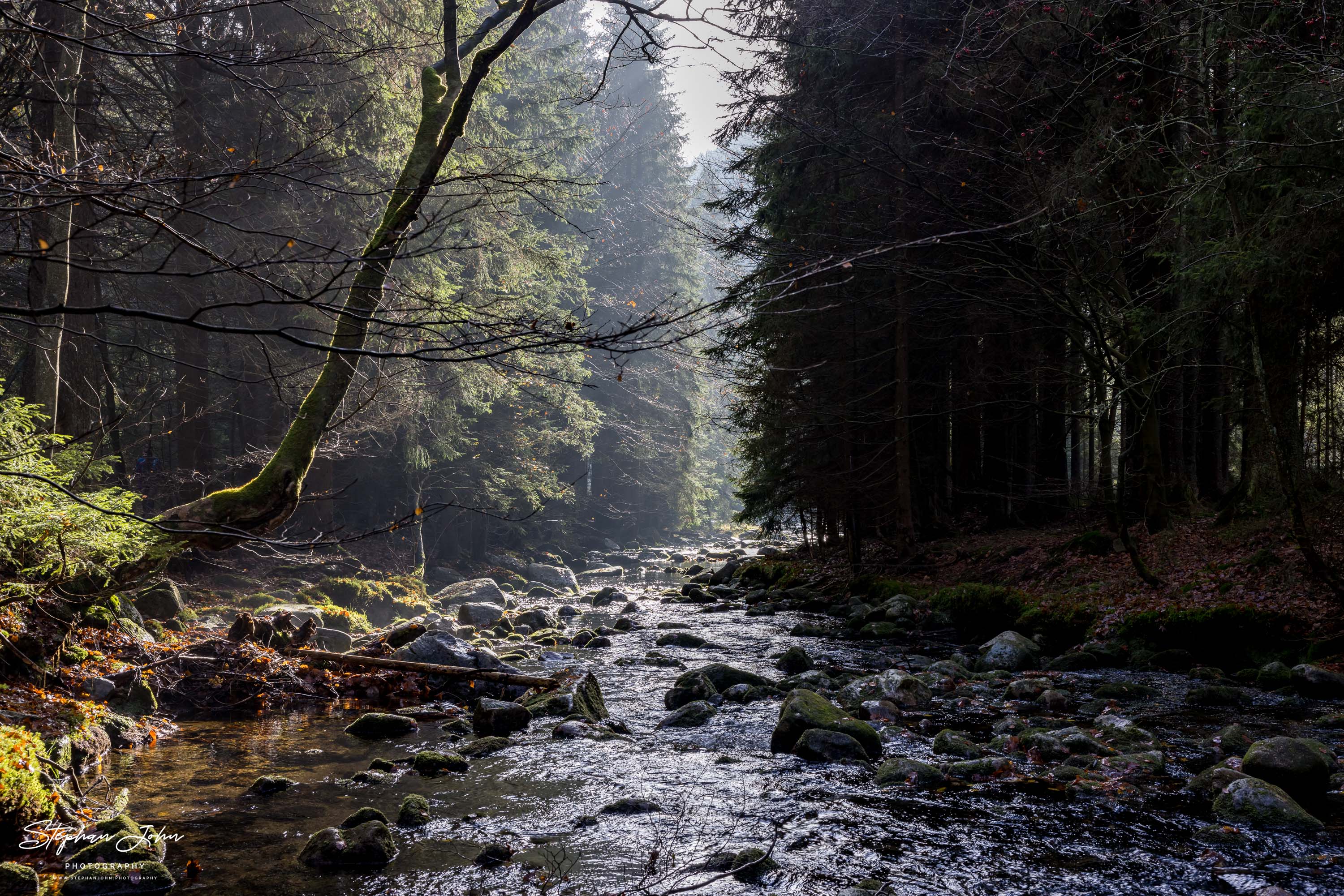 Die Elbe im Zulauf auf Spindlermühle im Riesengebirge