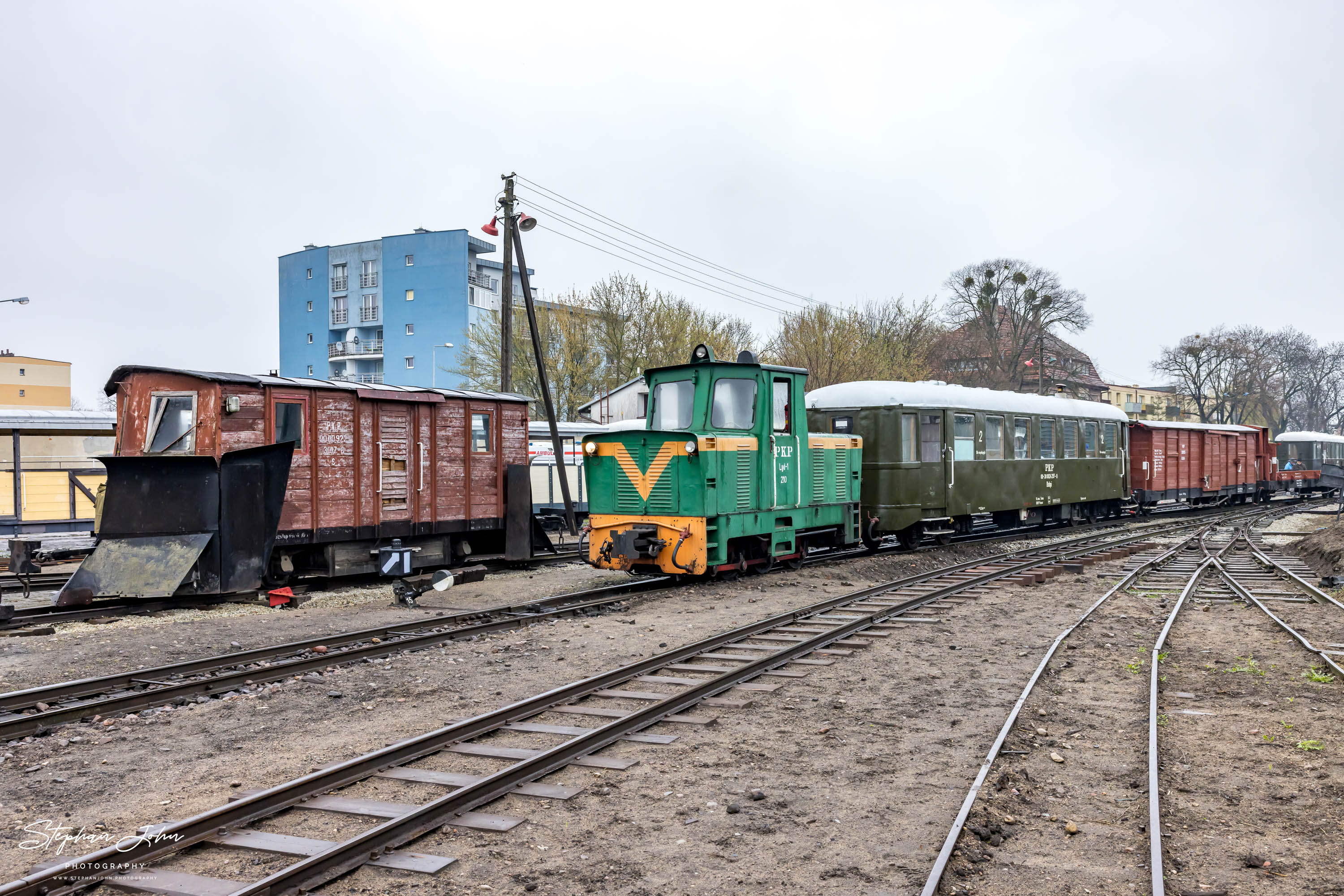 Rangierarbeiten im Bahnhof Środa Miasto