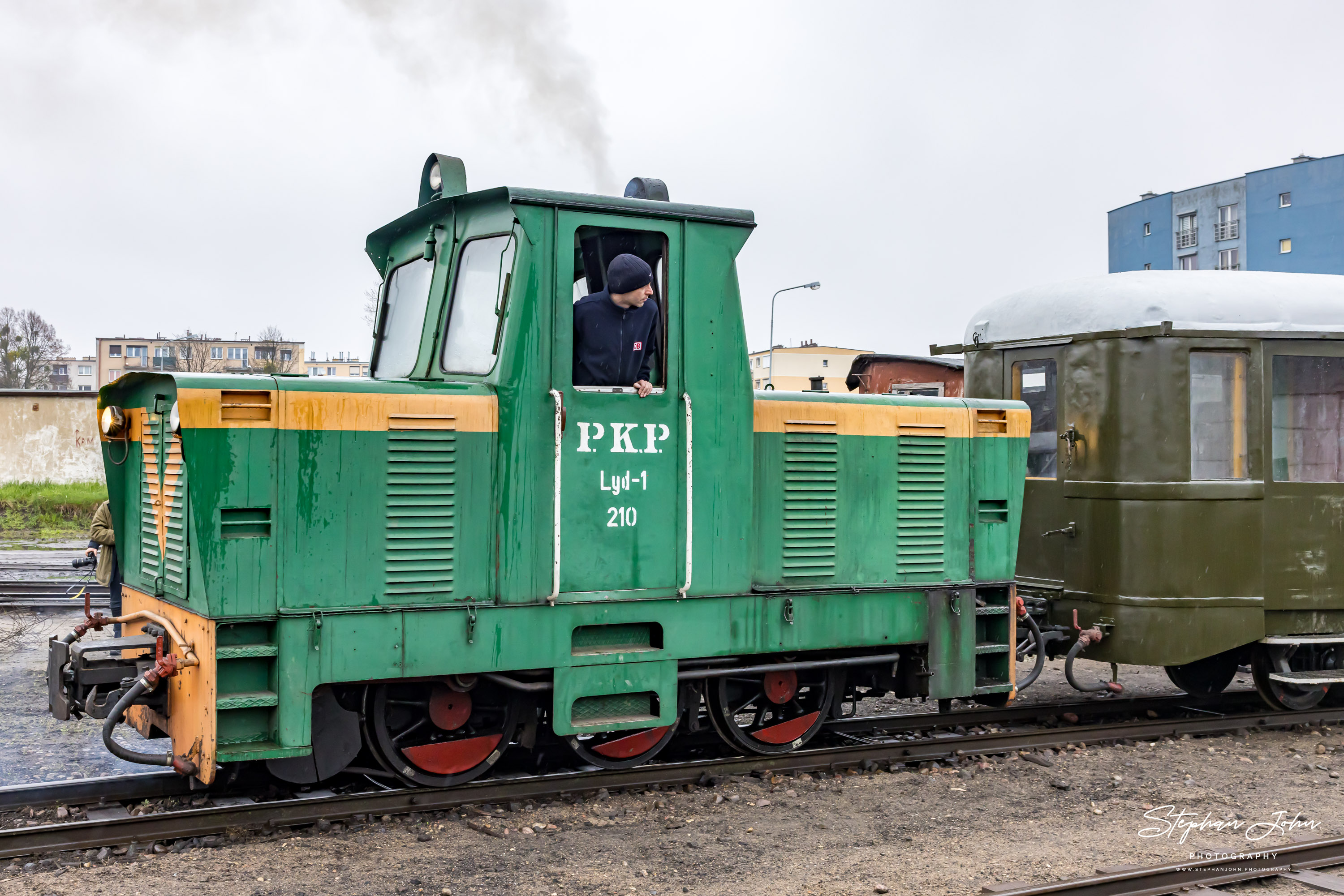 Schmalspurdiesellok der polnischen Baureihe Lyd1 in Środa Miasto