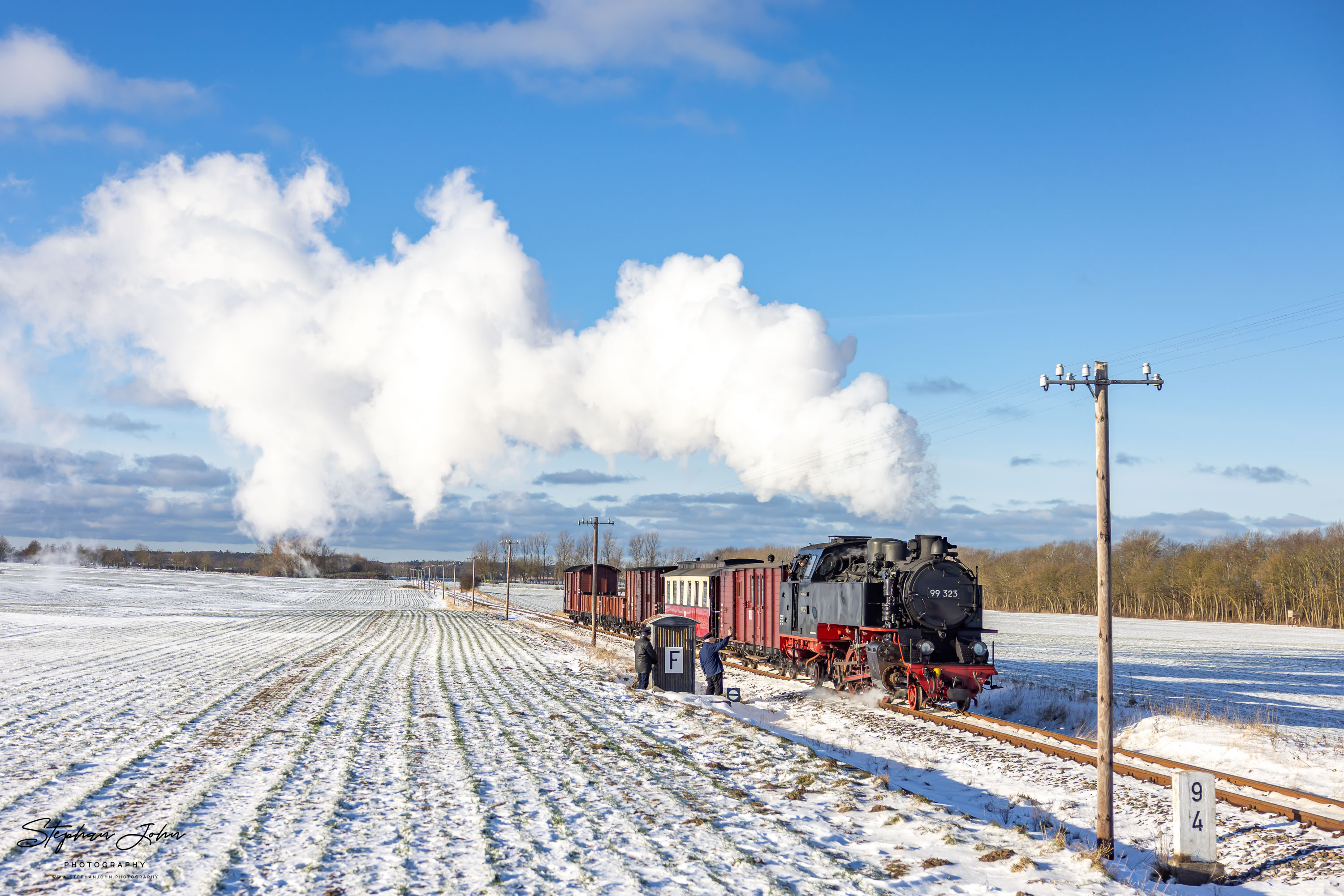 Winterdampf beim Molli