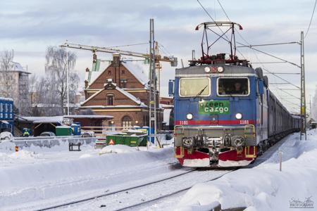 Güterzug in Umeå C
