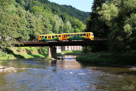 Triebwagen bei Spalov